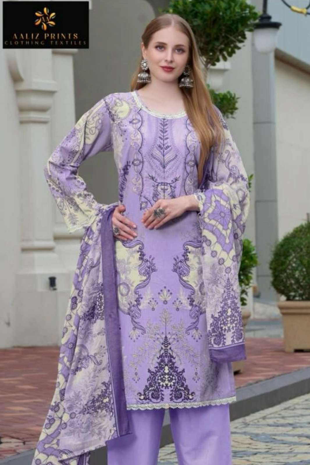 Aaliya Embroidery Collection Vol 17 Cotton Digital Printed Pakistani Suit