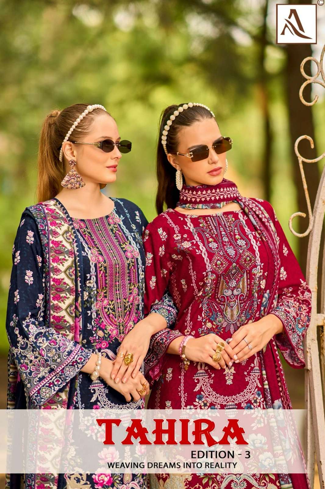 Alok Suit TAHIRA 3 Pure Viscose Rayon Suit with Embroidery Work