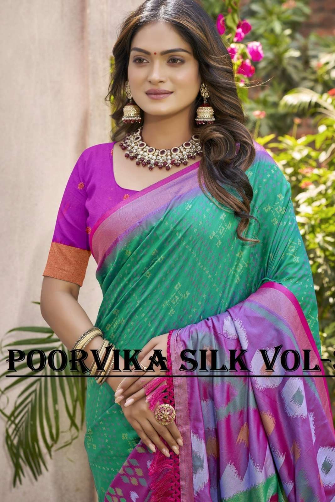 Astita POORVIKA SILK VOL 3 1001 TO 1008 Pochampalli Silk Saree