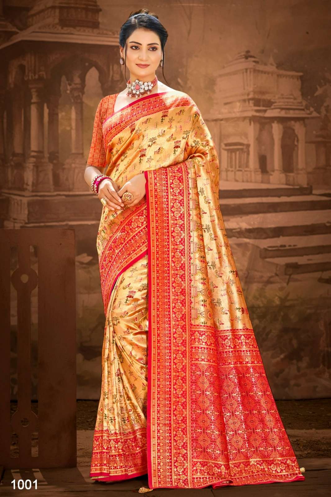 BUNAWAT KANCHI PATTU SILK VOL 21 1001 TO 1004 SILK SAREE