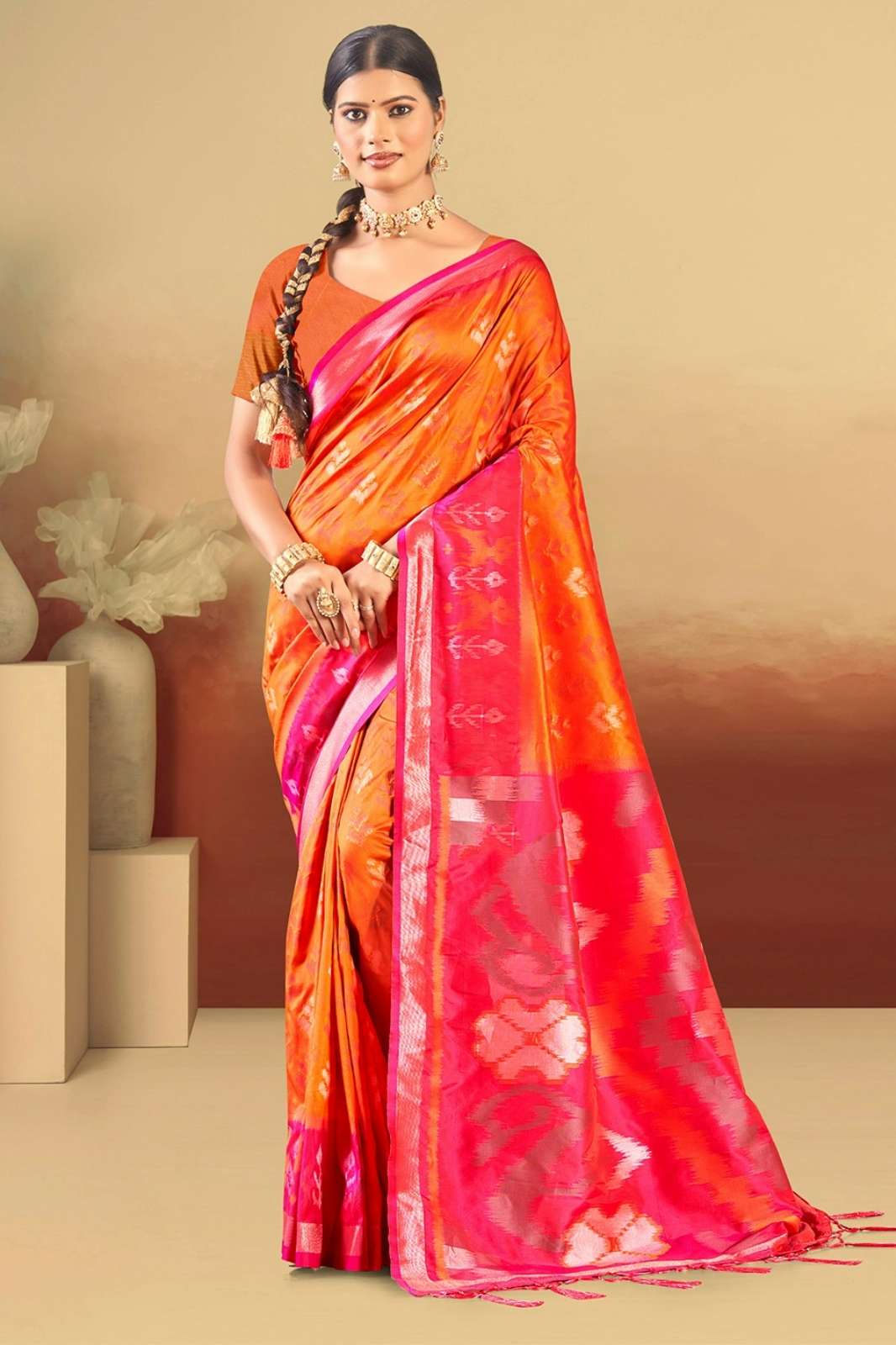 Bunawat Pochampalli 15 Silk with Pochampally Designer Saree