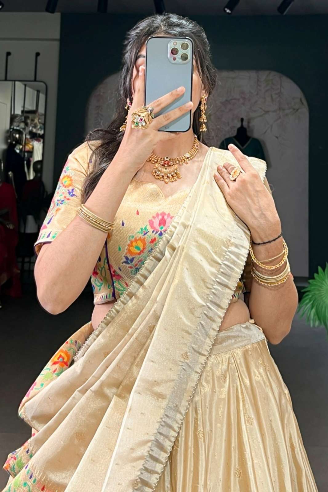 Crazy Cloths 2012RED Traditional Pathani Style Lehenga Choli with Dupatta