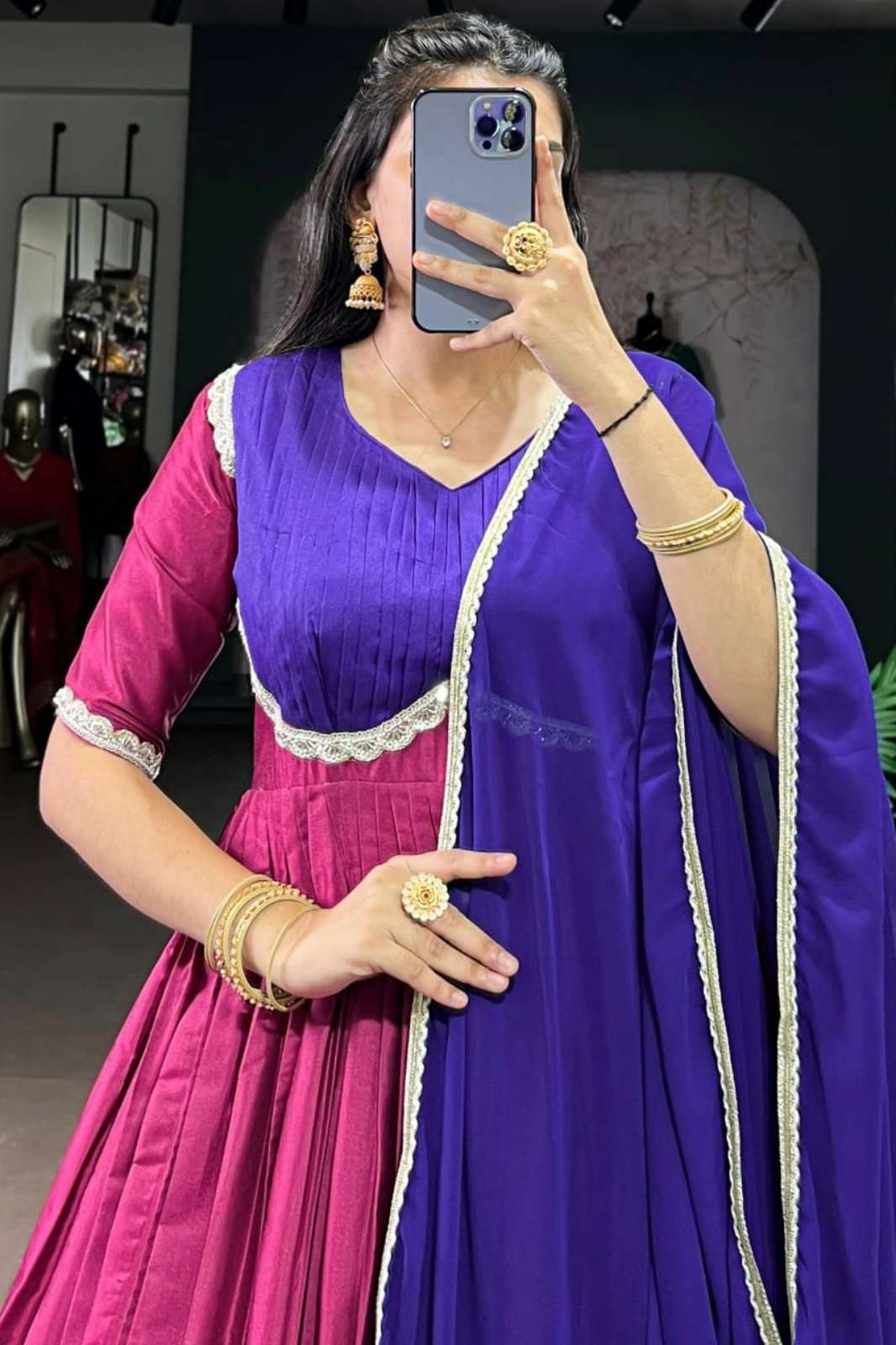 Crazy Cloths 5008PINK Festival Wear Silk Designer Lehenga Choli