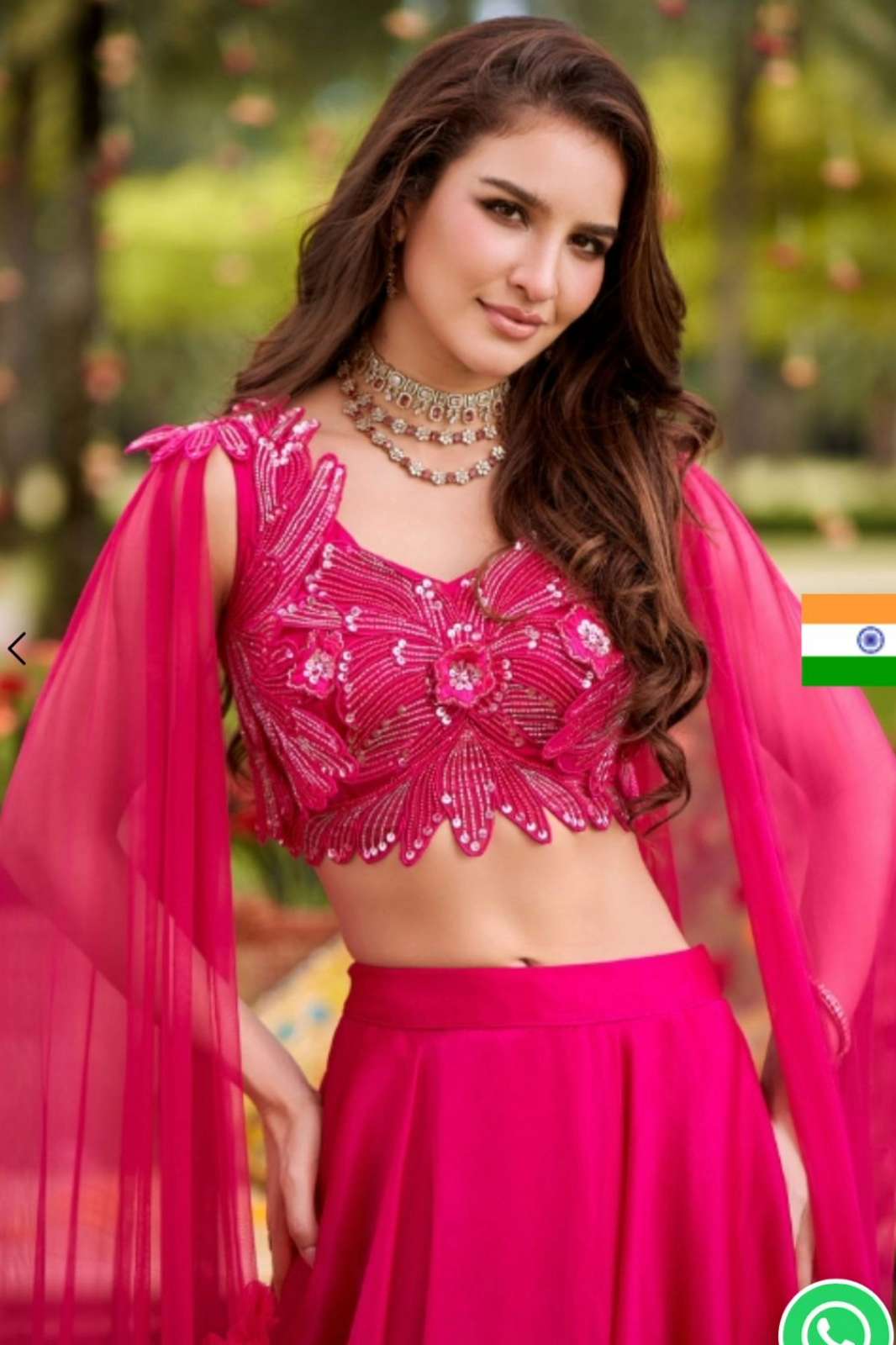 Crazy Cloths Georgette Chiffon Designer Lehenga Choli