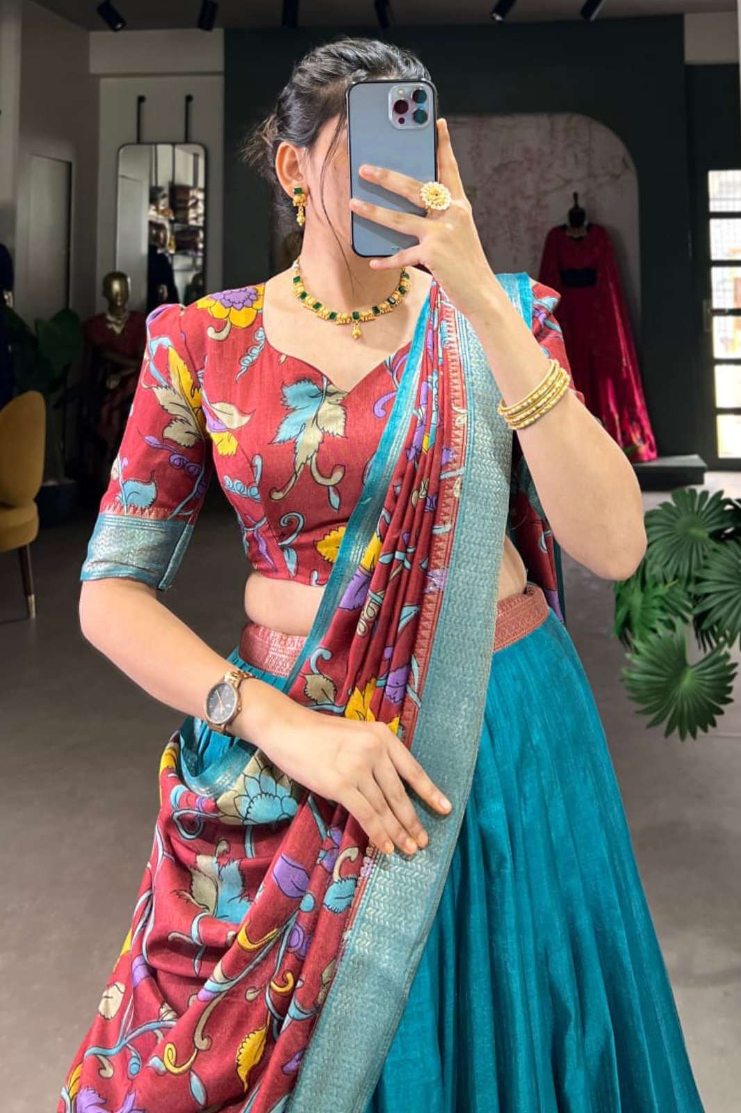 Crazy Cloths LNB1231FRZ LNB1231MST Dola Silk Printed Lehenga Choli