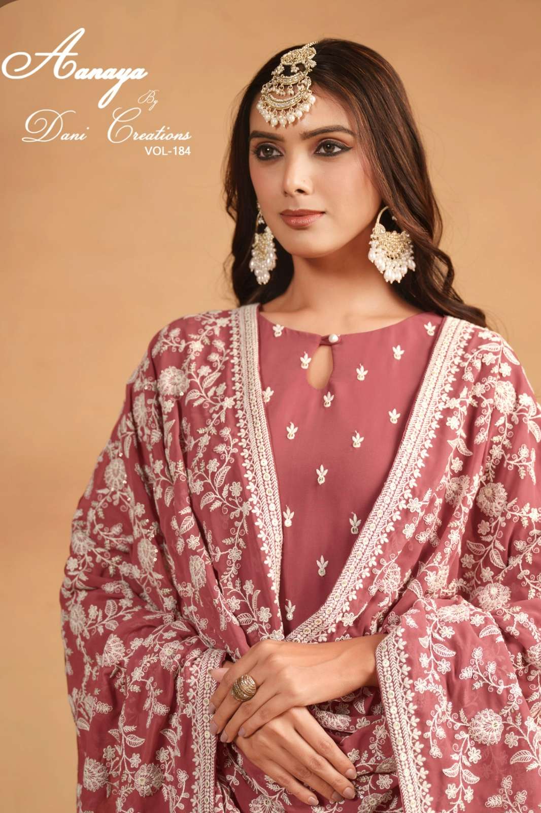 DANI AANAYA VOL 184 FAUX GEORGETTE STRAIGHT SUIT