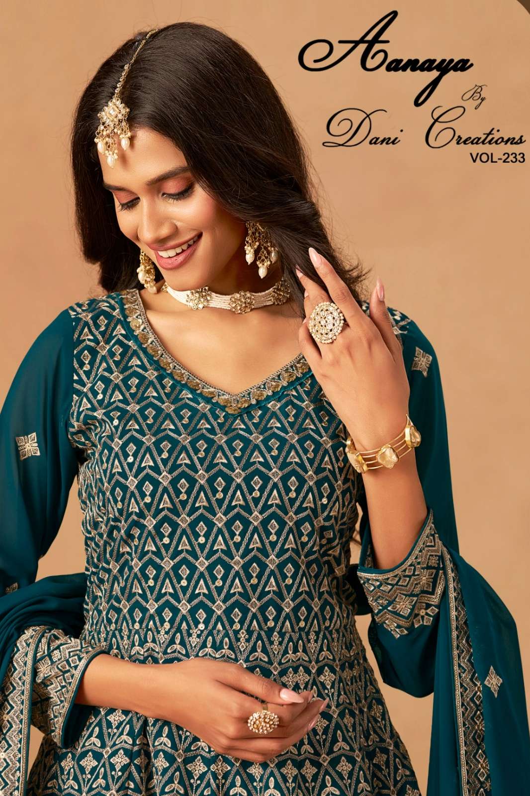 Dani AANAYA VOL 233 Faux Georgette Designer Sharara Suit