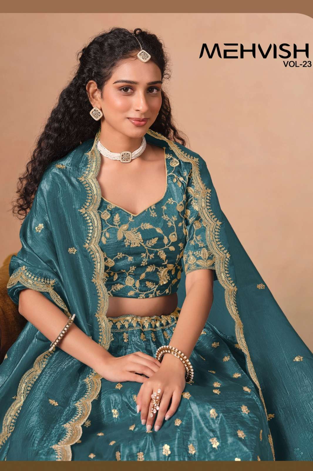 Dani MEHVISH VOL 23 Organza Designer Lehenga Choli