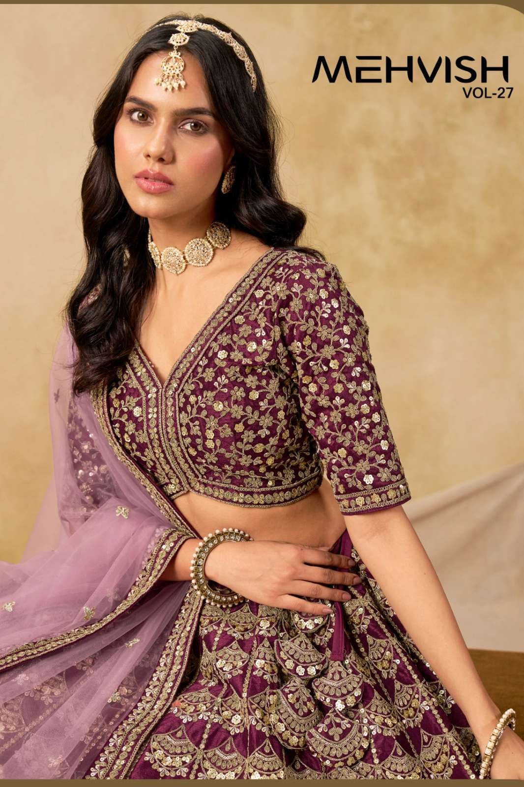 DANI MEHVISH VOL 27 ART SILK DESIGNER LEHENGA CHOLI