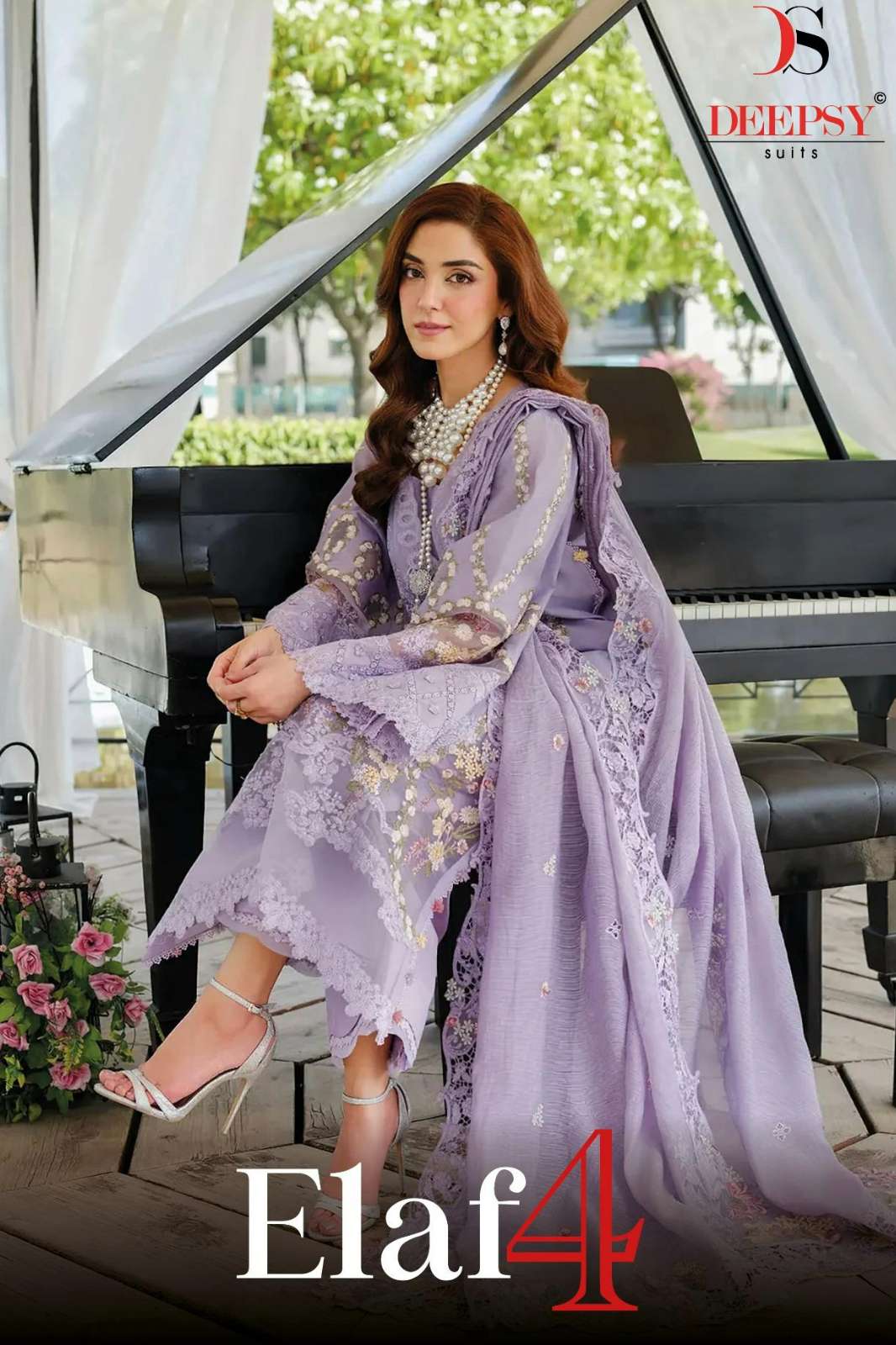 DEEPSY SUITS ELAF 4 Pure Cotton Embroidery Work Pakistani Suit