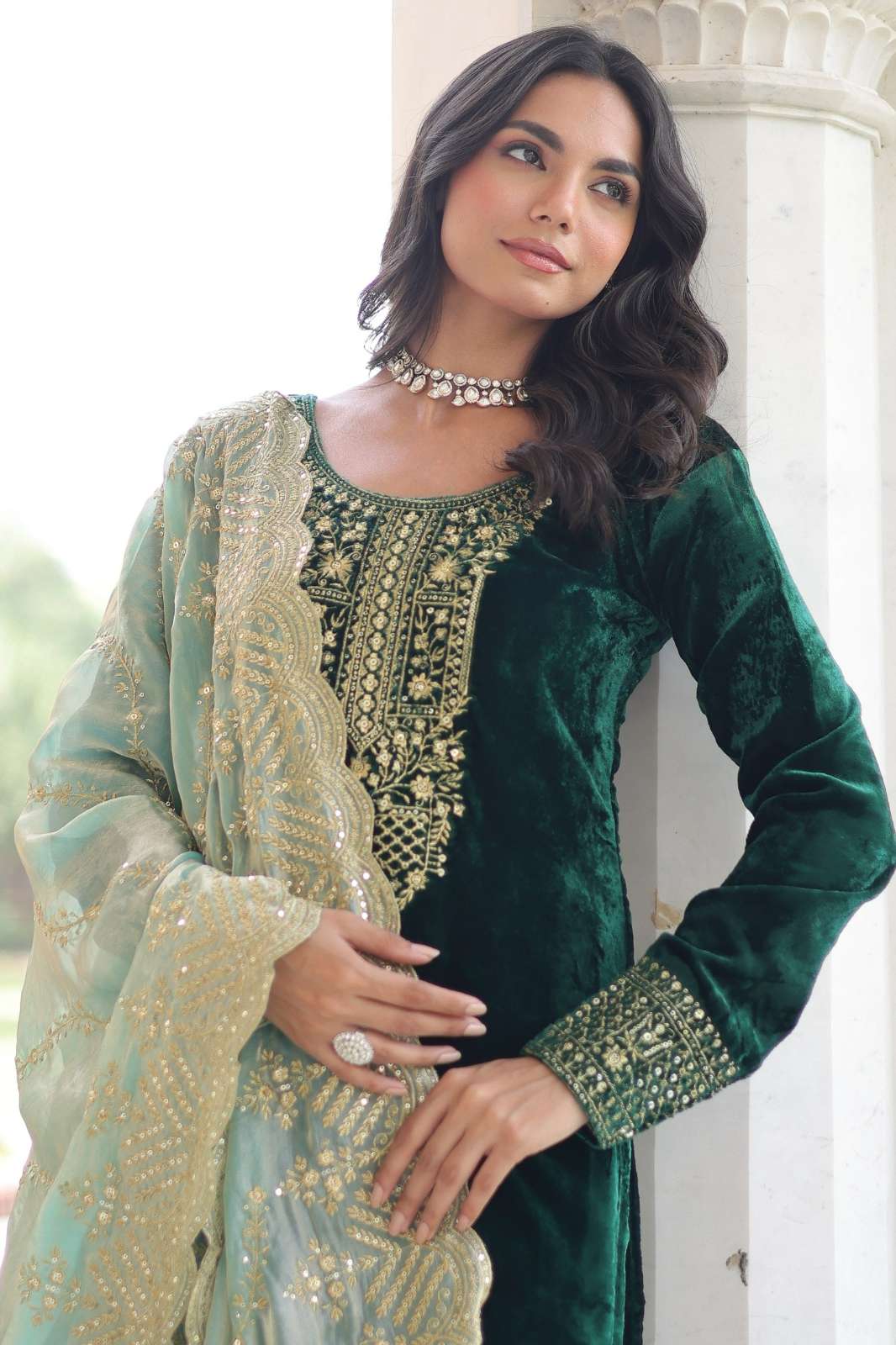 Fashionbazar365 LW 9301 Velvet Designer Salwar Suit