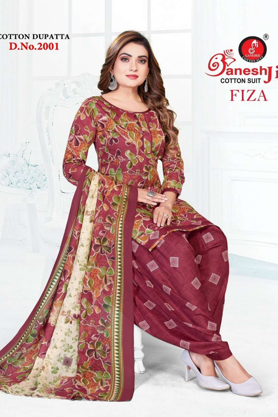 ganeshji Faiza Vol 2 100% Pure Cotton Printed Pakistani Suit