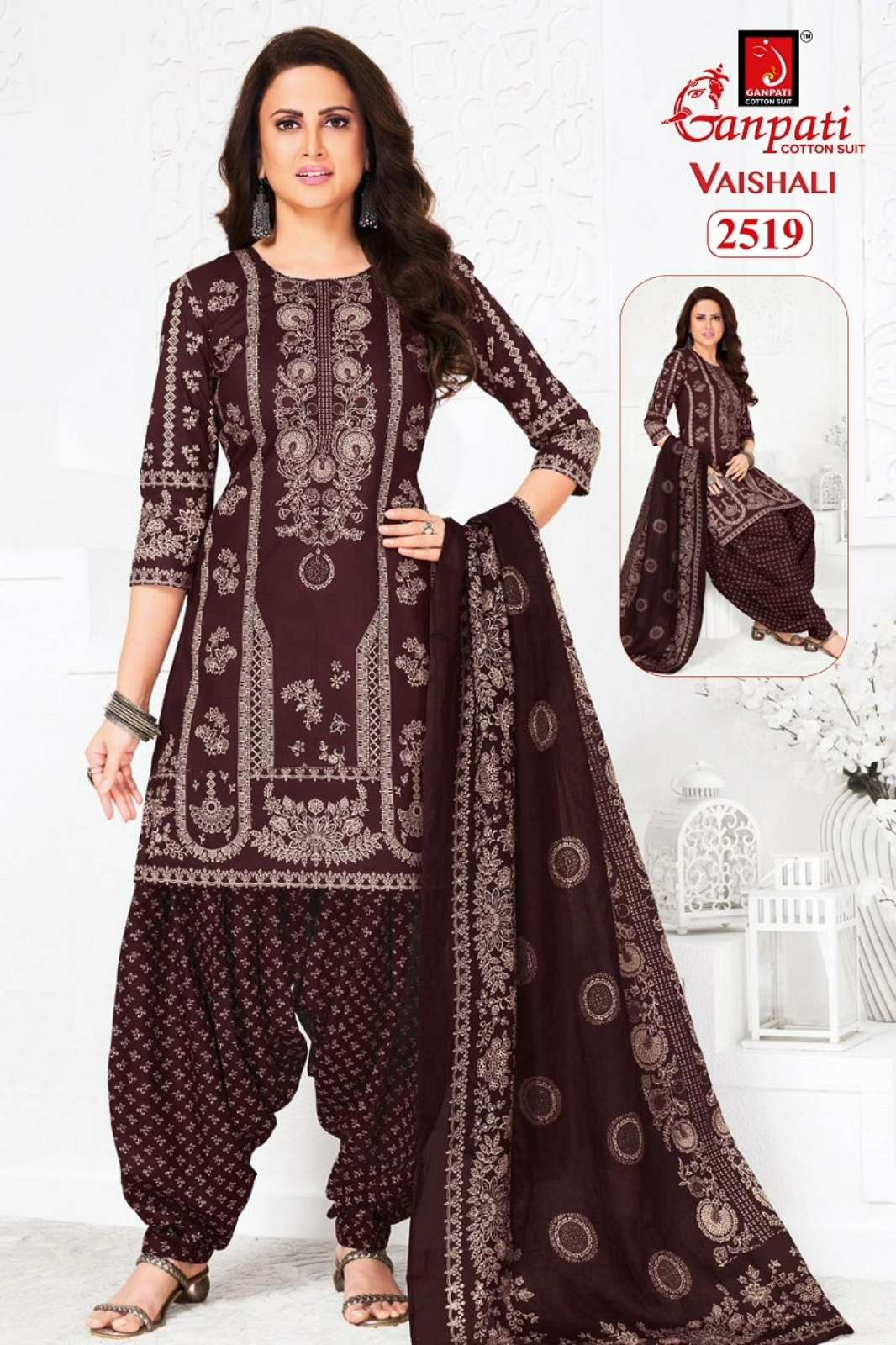 Ganpati Vaishali Vol 11 Beautiful Printed Pure Cotton Suits 