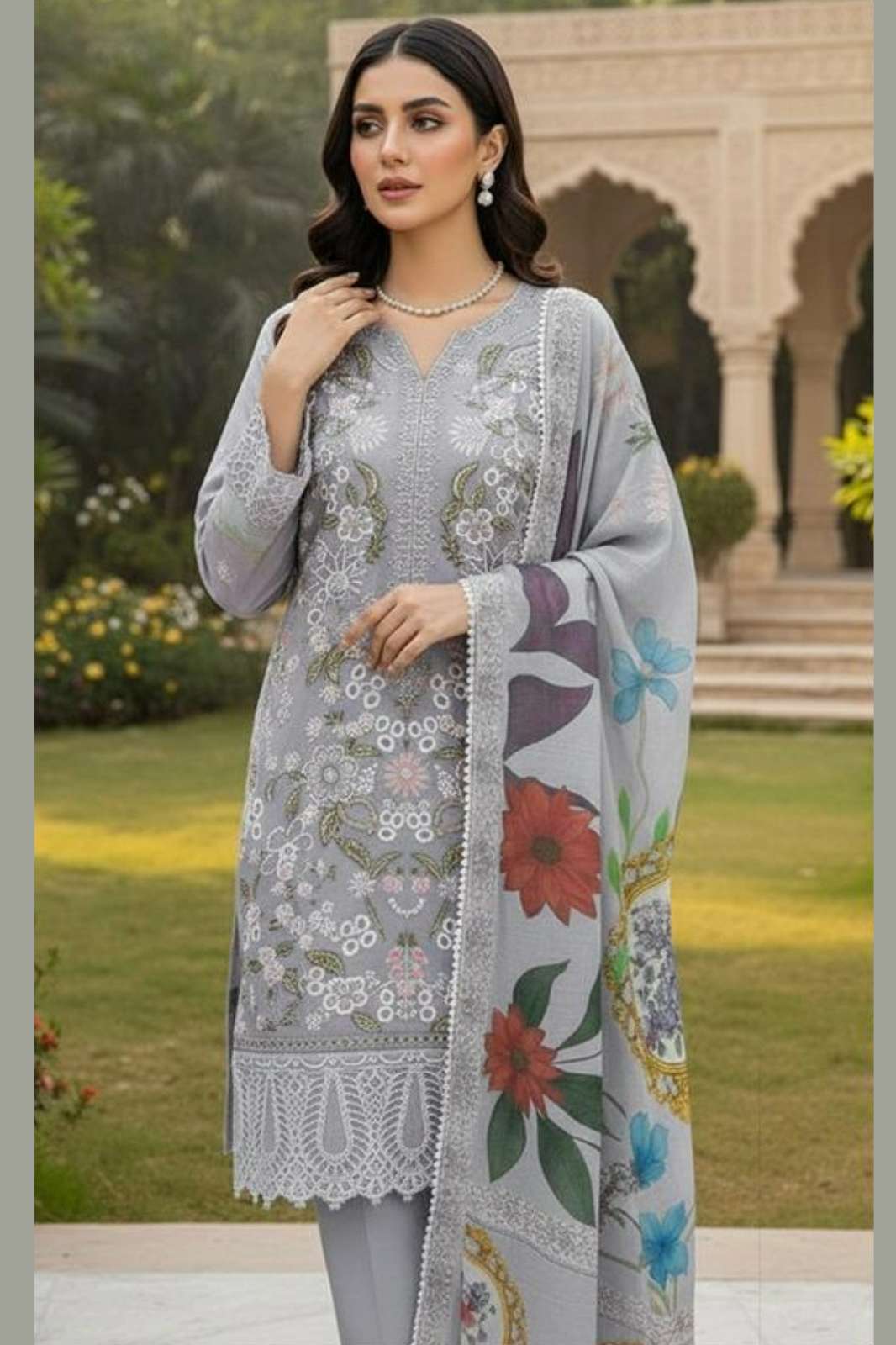 Hoor Tex HF 359 A To D Heavy Chiffon Designer Pakistani Salwar Suit