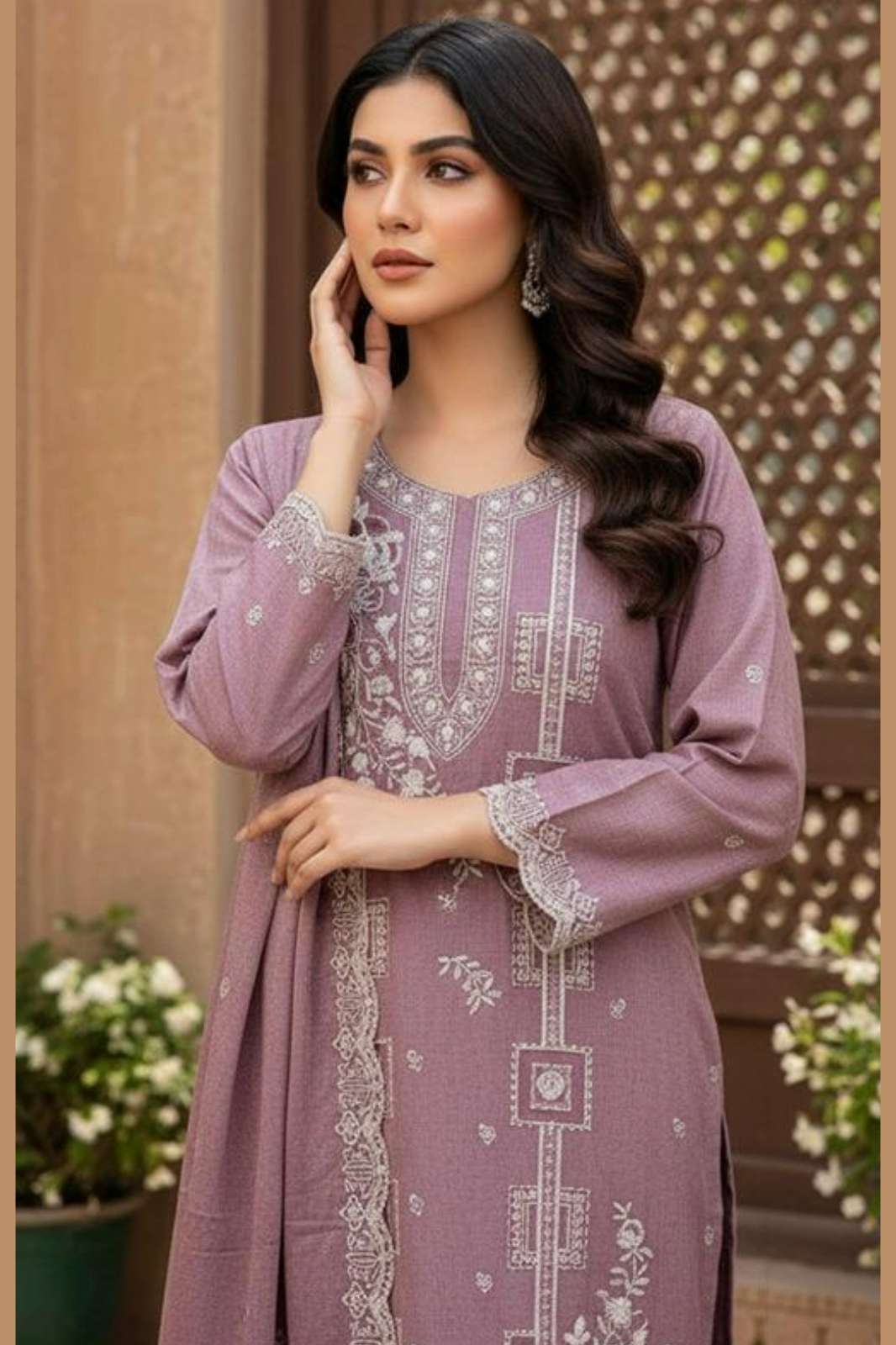Hoor Tex HF 371 A To D Heavy Chiffon Crush Pakistani Salwar Suit
