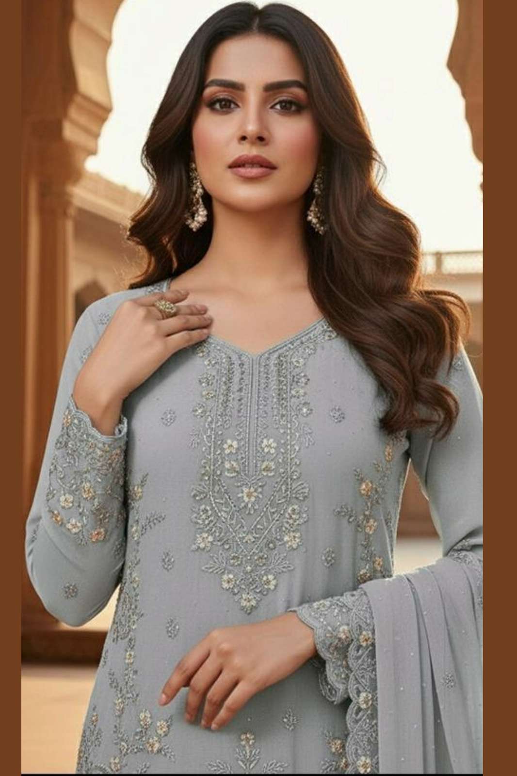 Hoor Tex HF 383 A To D Heavy Georgette Designer Pakistani Salwar Suit