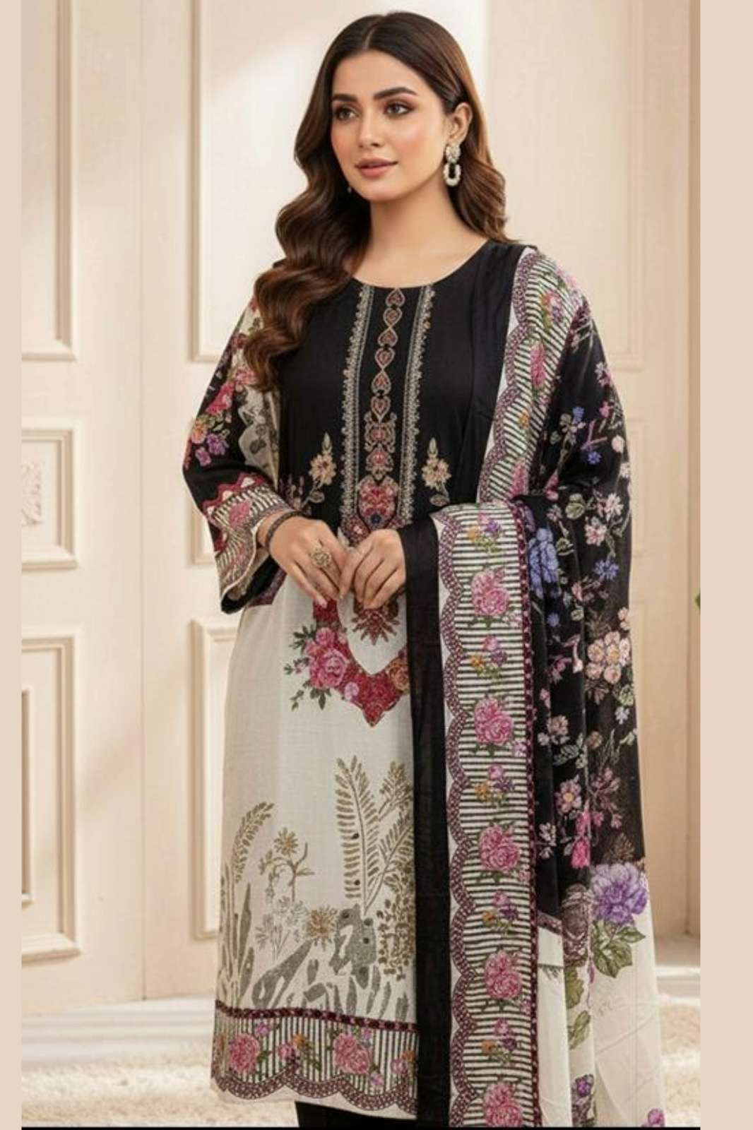 Hoor Tex HF 394 To 396 Heavy Muslin Pakistani Salwar Suit