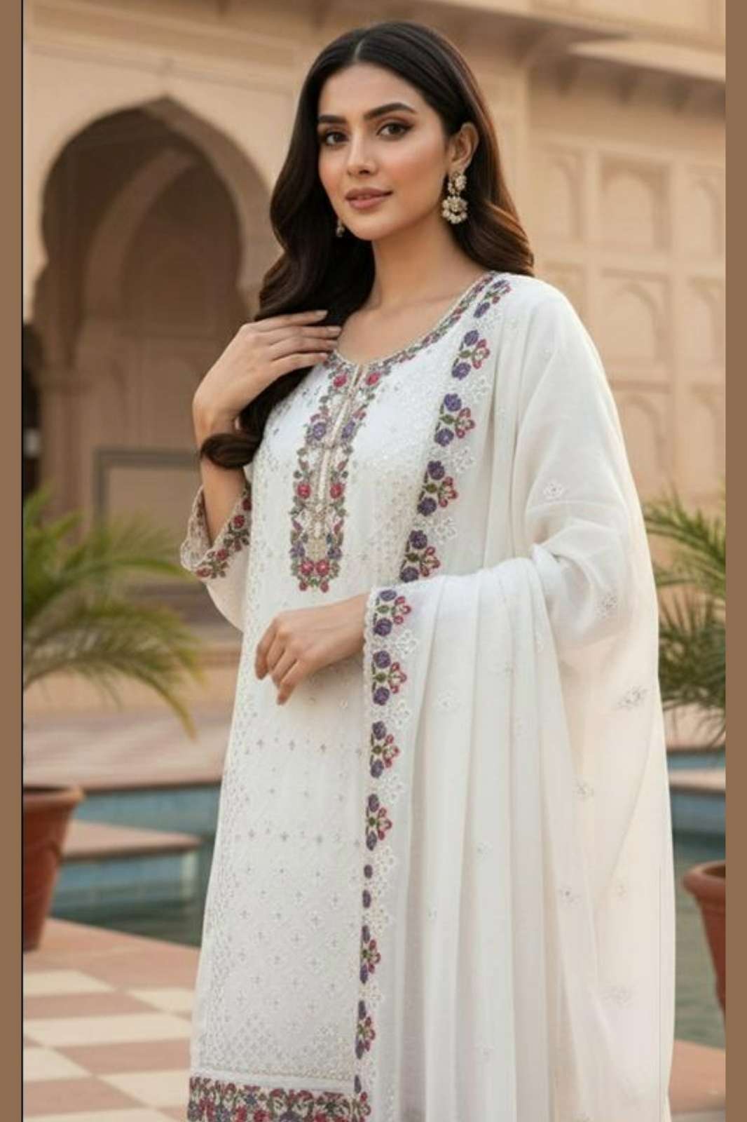 Hoor Tex HF 452 A To D Heavy Georgette Designer Pakistani Salwar Suit