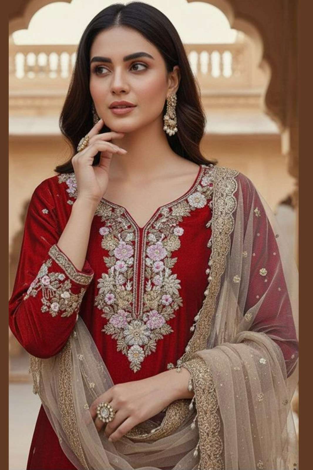 Hoor Tex HF 487 A To D Heavy Jimmy Choo Pakistani Style Salwar Suit