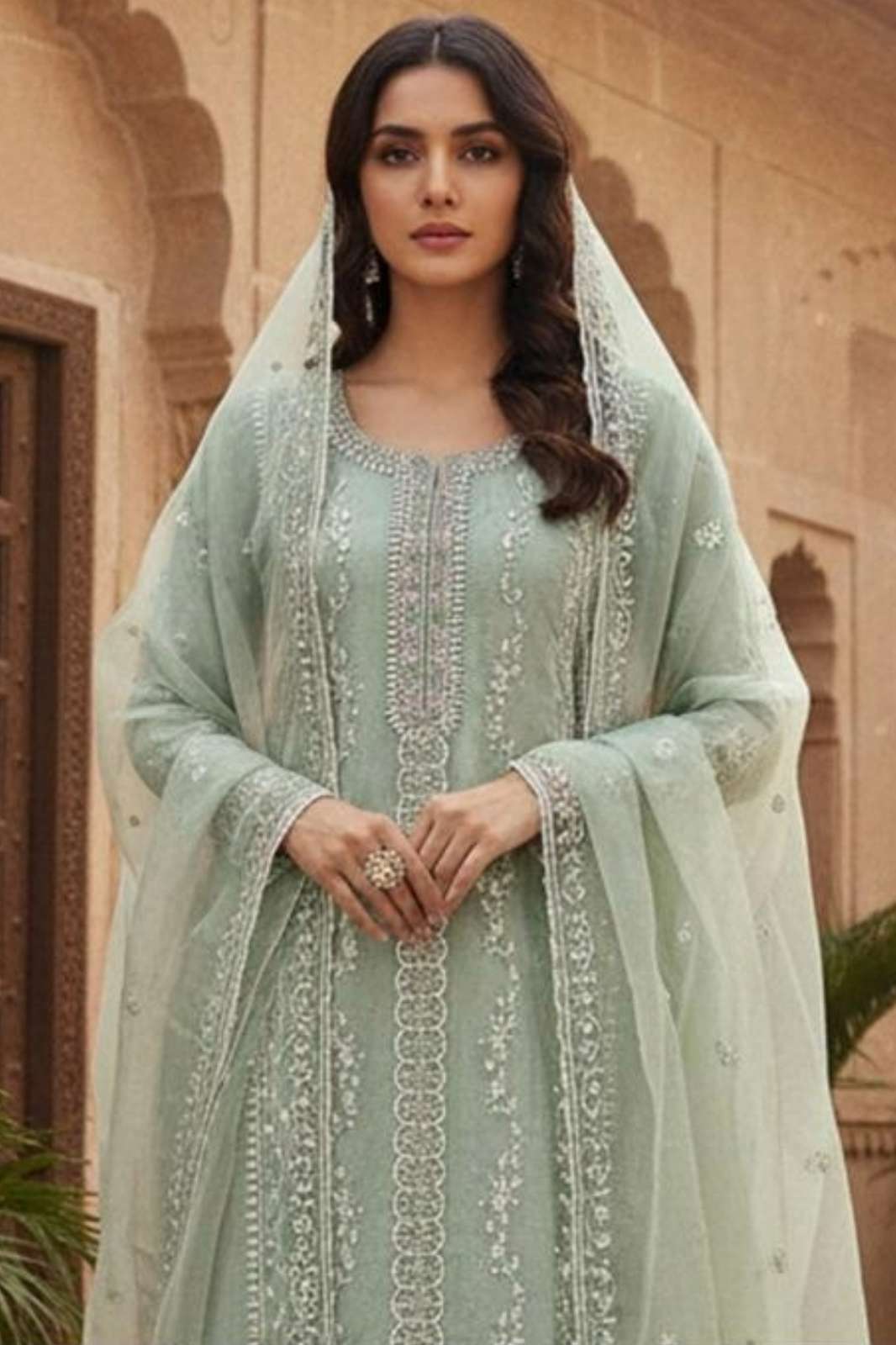 Hoor Tex OR 86 A To D Heavy Organza Pakistani Salwar Suit