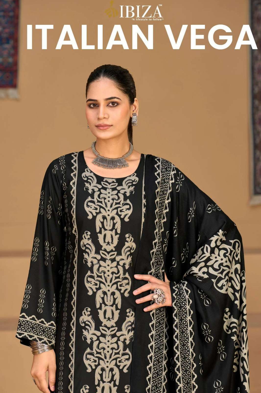 IBIZA ITALIAN VEGA PURE VISCOSE PASHMINA HANDWORK PAKISTANI SUIT 