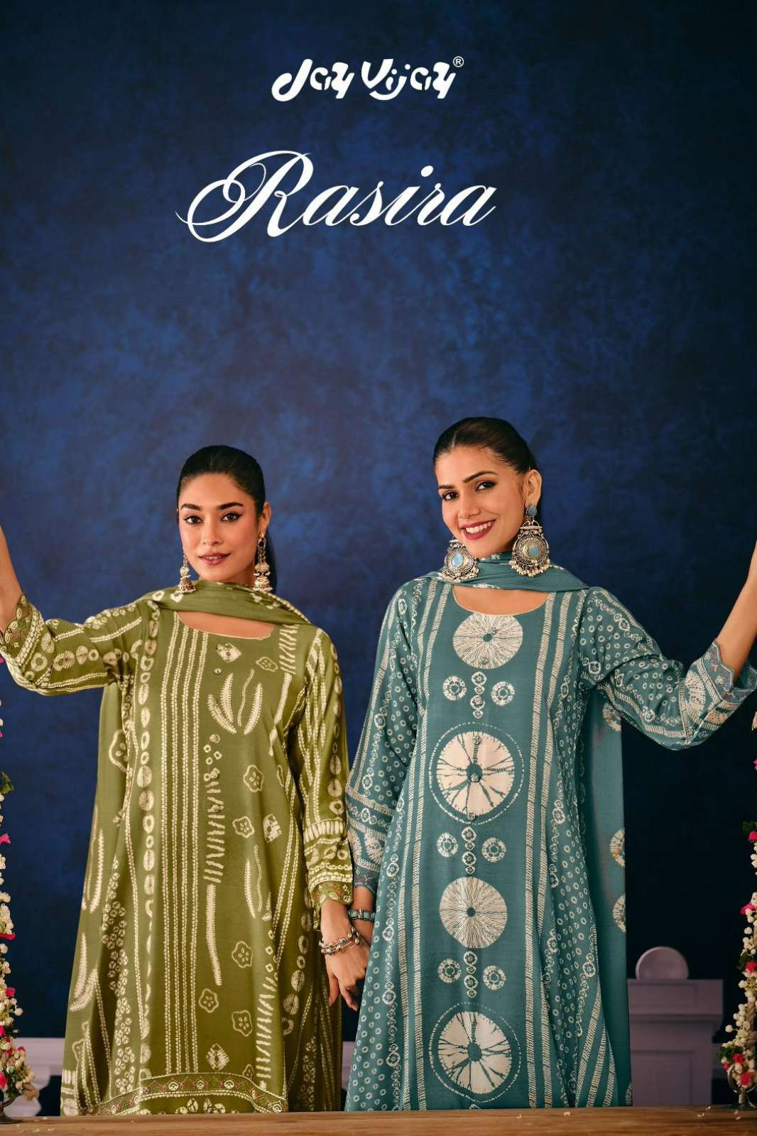 JAY VIJAY RASIRA PURE PREMIUM PASHMINA DIGITAL PRINTED SUIT WITH EMBROIDERY