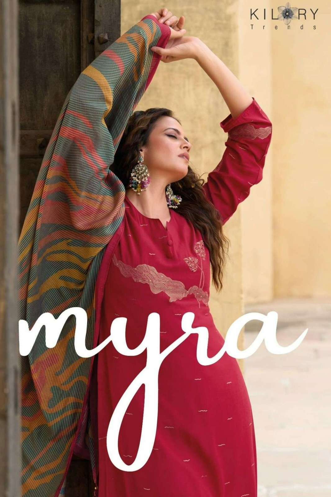 KILORY MYRA PURE MUSLIN JACQUARD SILK PAKISTANI SUIT WITH HANDWORK