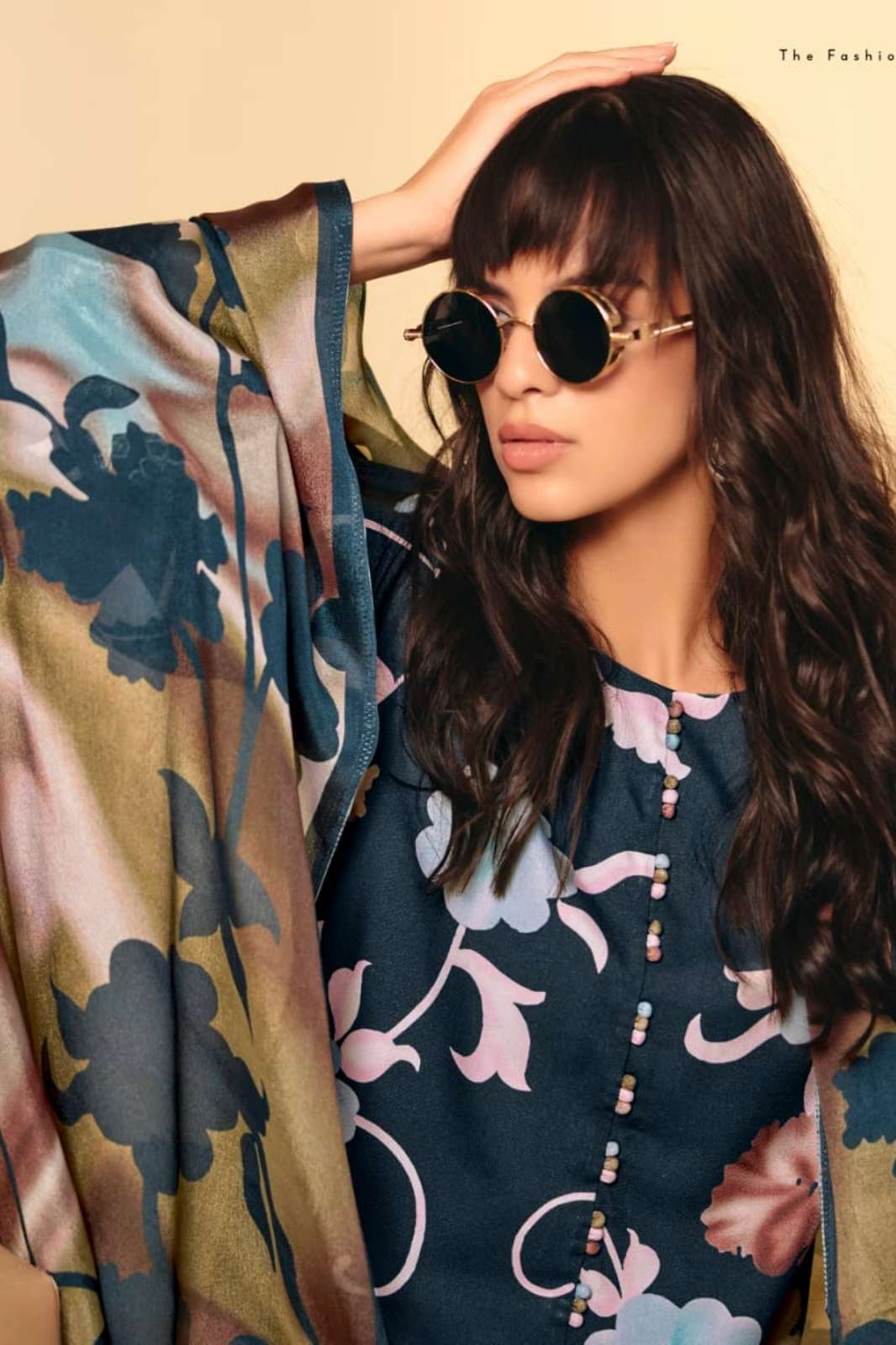 KIMORA  SOHNI FUSION PURE PASHMINA DIGITAL PRINTED SUIT WITH EMBROIDERY