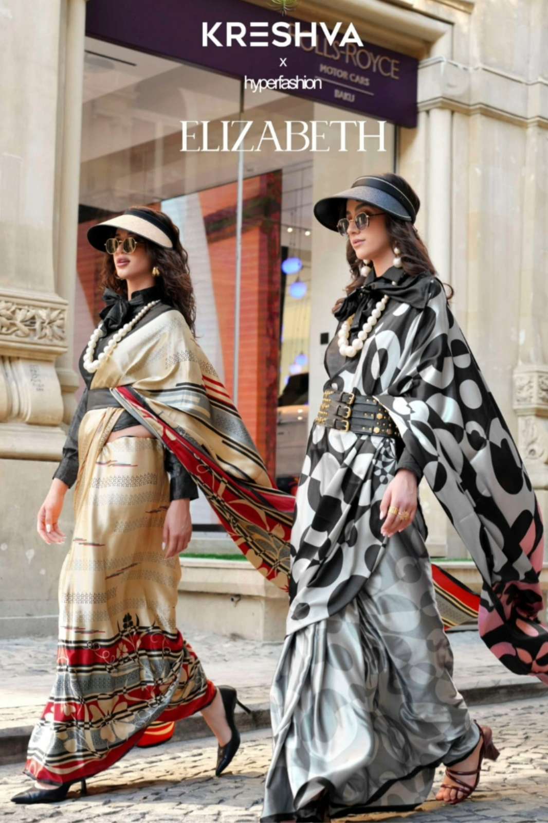 Kreshva Elizabeth 4134 To 4141High Quality Spanish Satin Saree