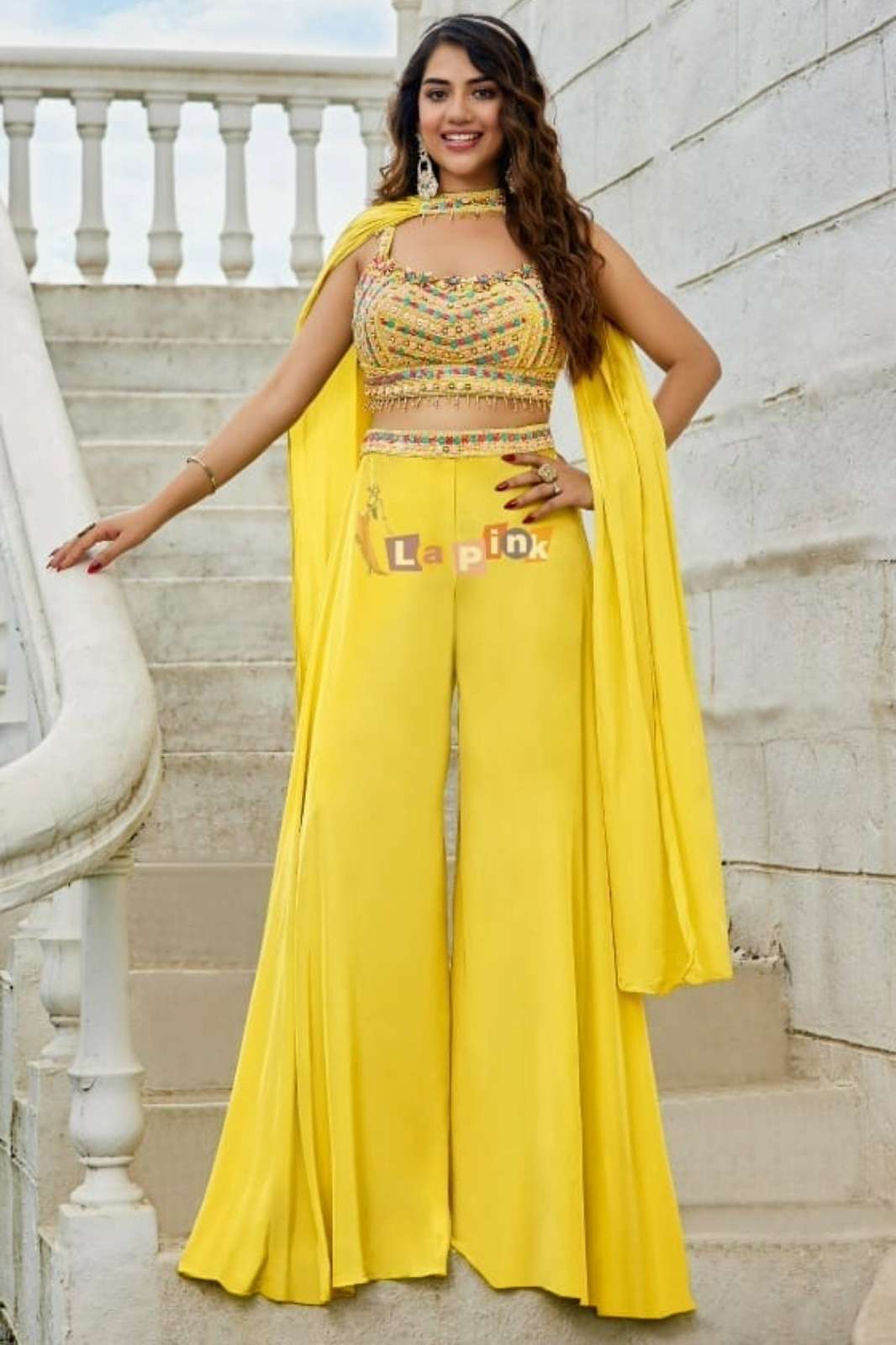 Lapink 18158 Ready to Wear Premium Viscose Indo Western Dress