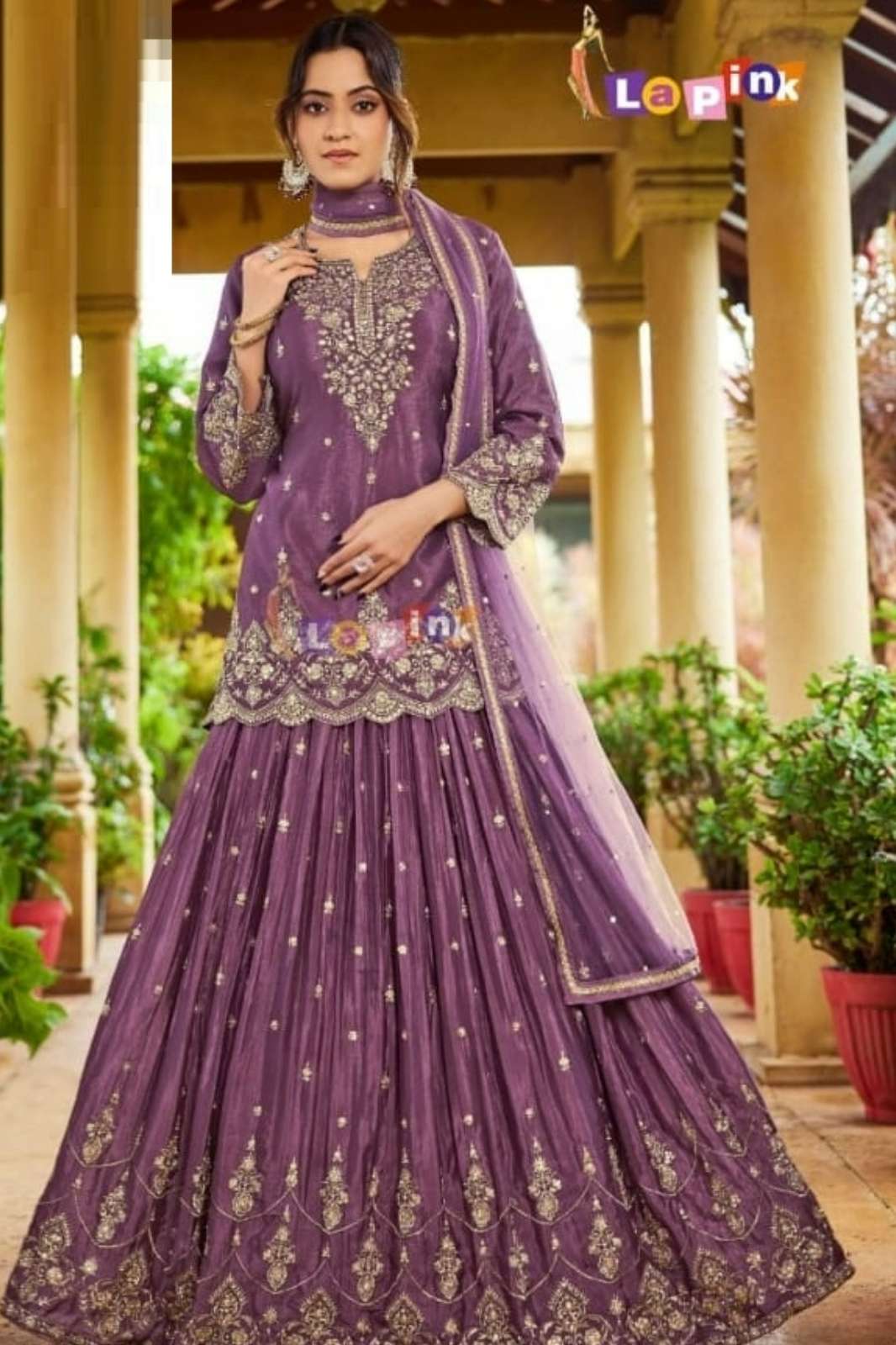 Lapink 18618 Ready to Wear Silk Embroidered Suit 
