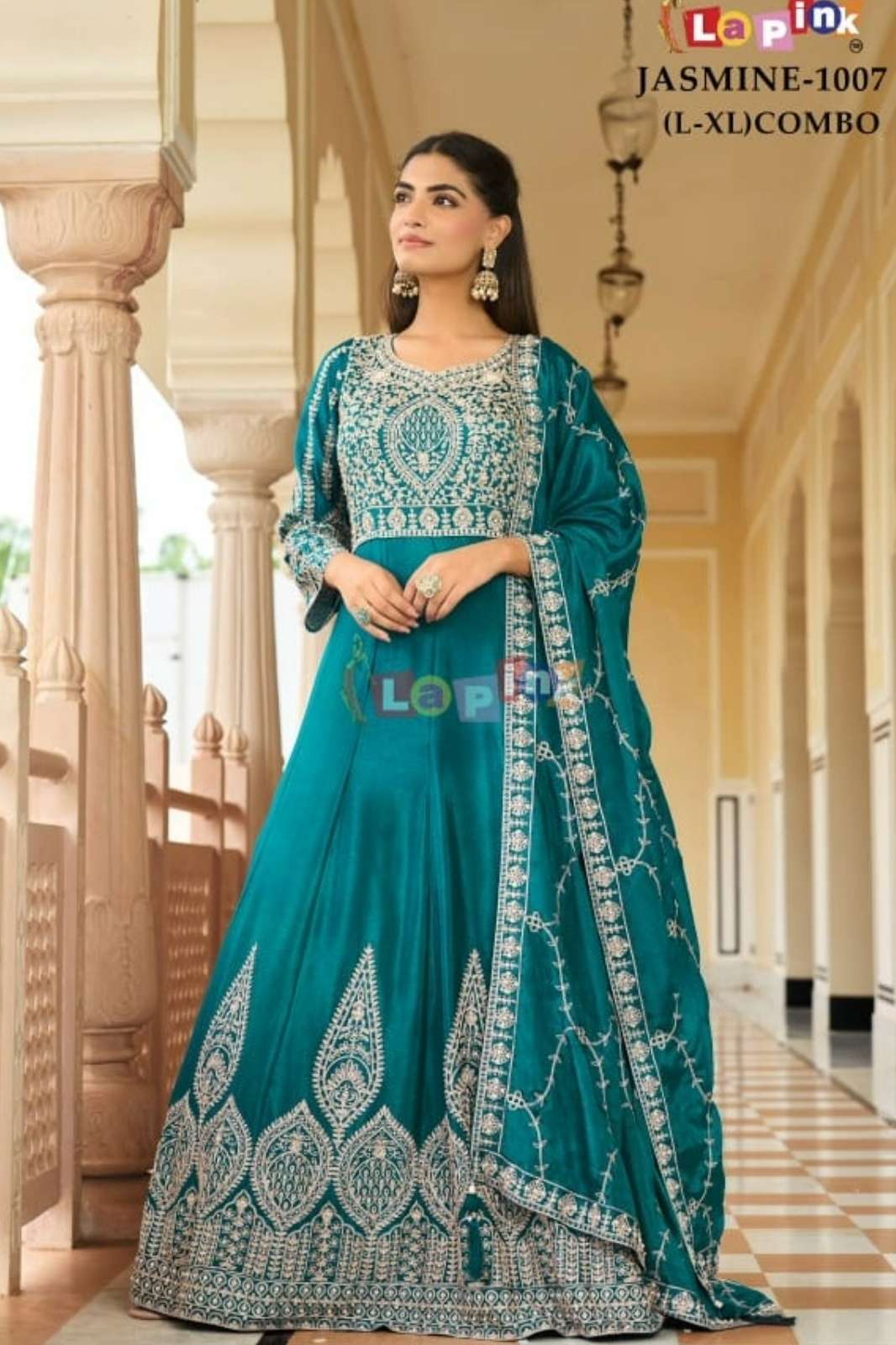Lapink JASNINE 1007 Ready to Wear Premium Silk Embroidered Anarkali Suit 
