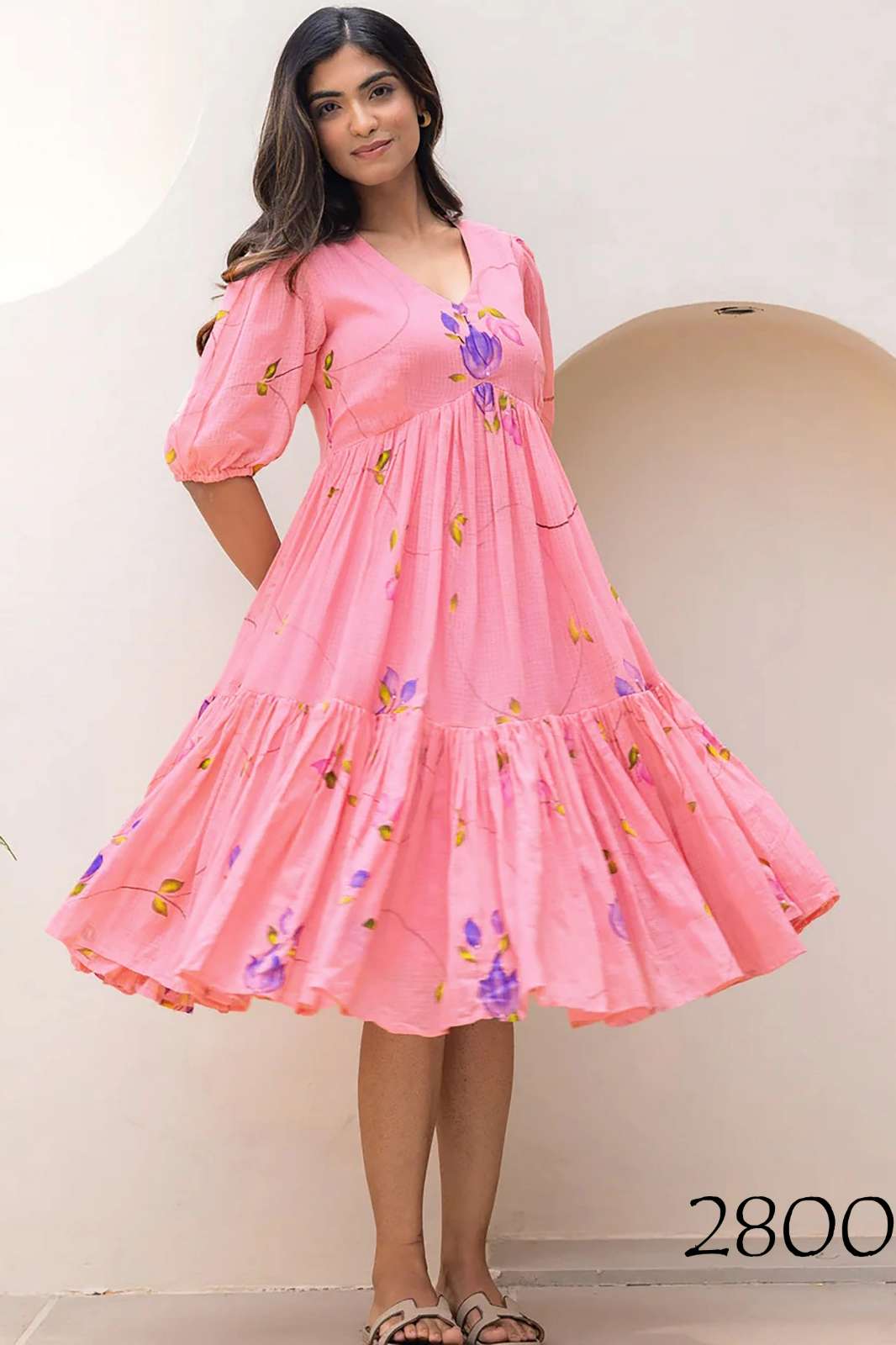 Lucaya LUCAYA VOL 28 Kota Checks Beautiful Printed Lining Short Dress Collection