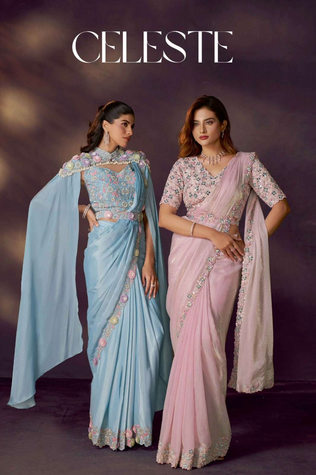 MAHOTSAV MOHMANTHAN 25900 CELESTE PARTY WEAR ONE MINUTE DESIGNER SAREE COLLECTION