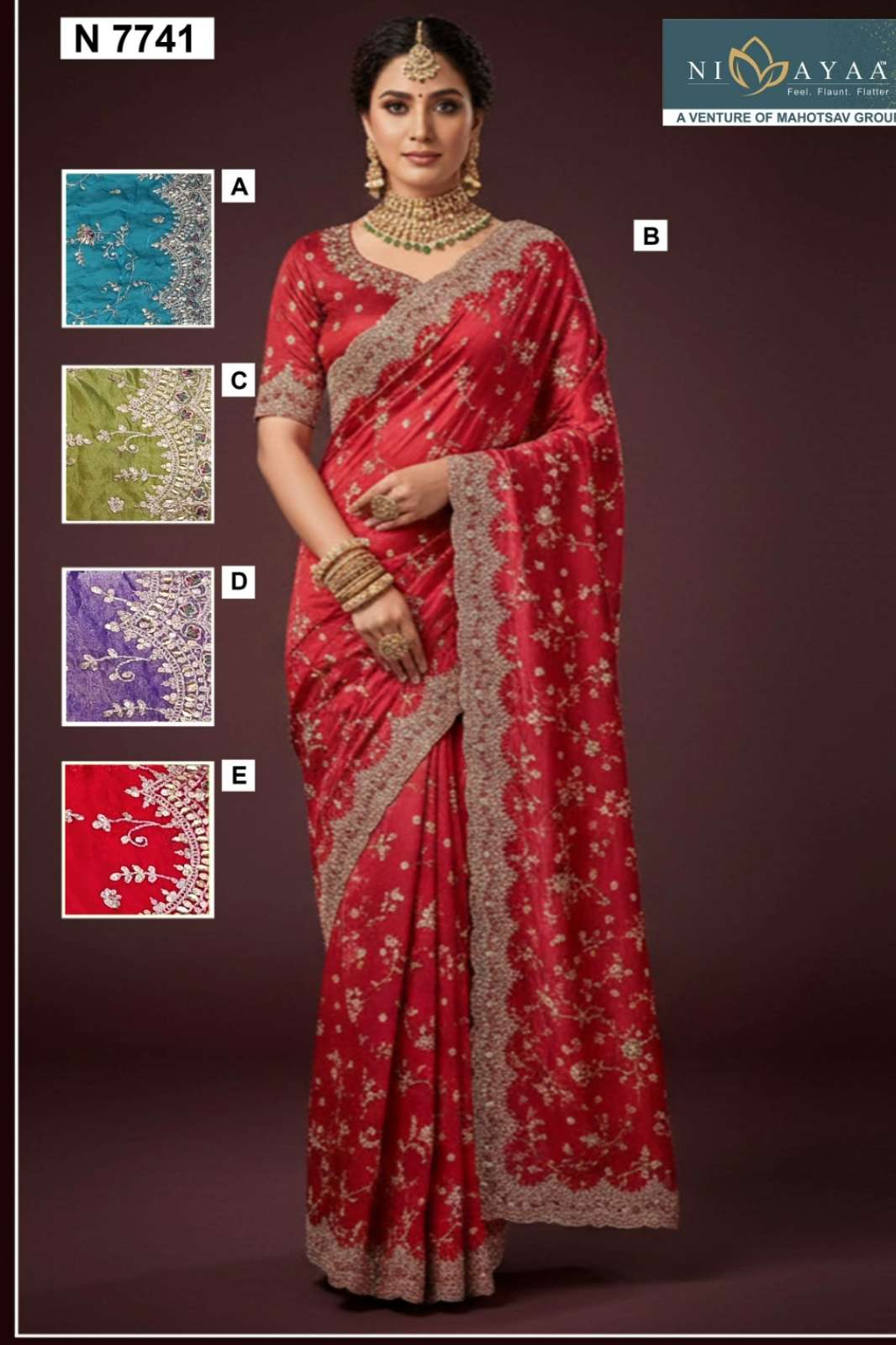 MAHOTSAV NIMAYA NAIRA VOL 01 DESIGNER PREMIUM SAREE COLLECTION 