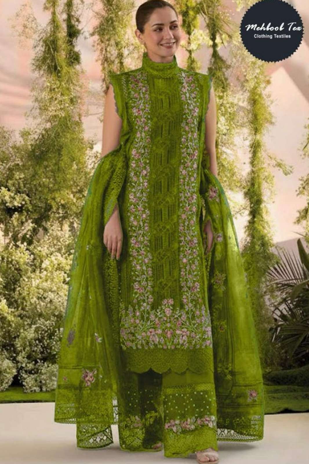 MEHBOOB TEX  OMBRE PREMIUM VOL 8 PURE COTTON EMBROIDERED PAKISTANI SUIT