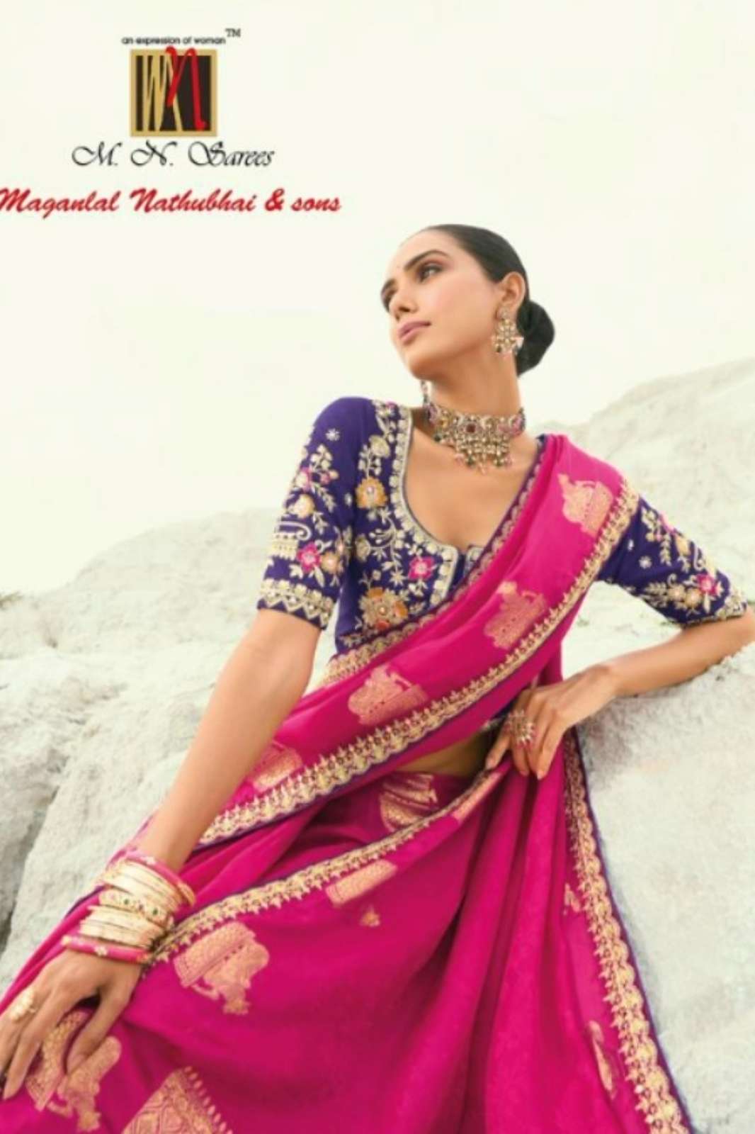 MN 8201 SERIES DESIGNER PURE ORGENZA VISCOSE SATIN SAREE