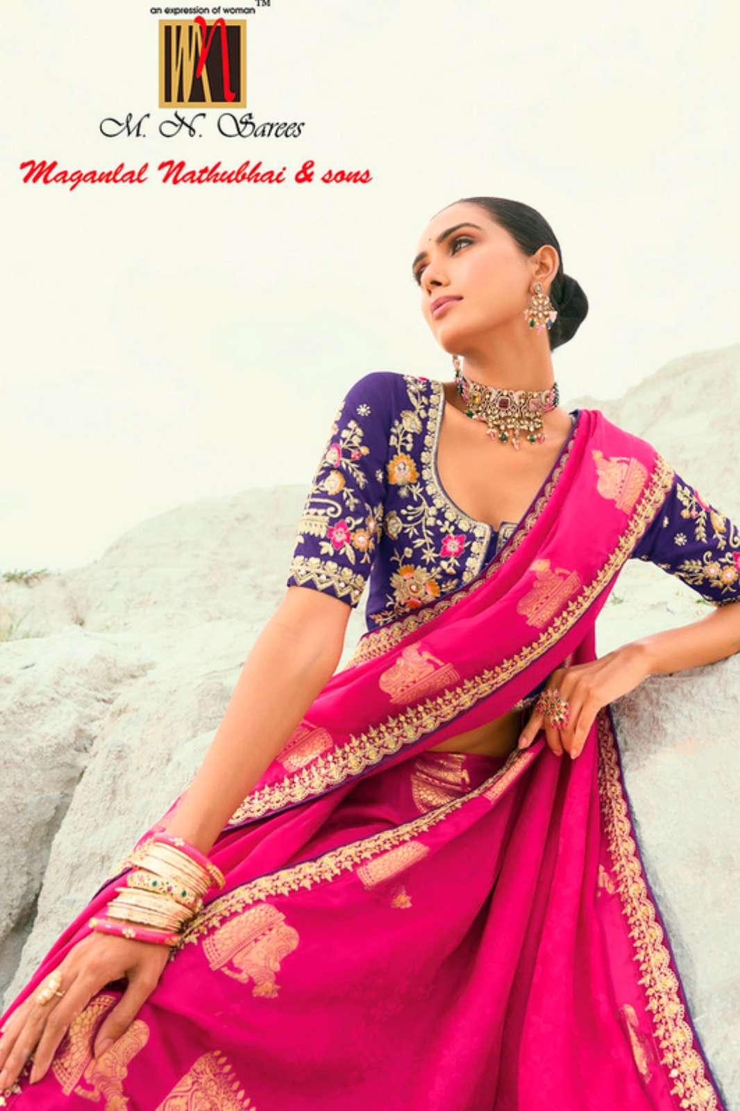 MN Shahi Poshak Vol 7 Wedding Wear Viscose Heavy Work Designer Saree 