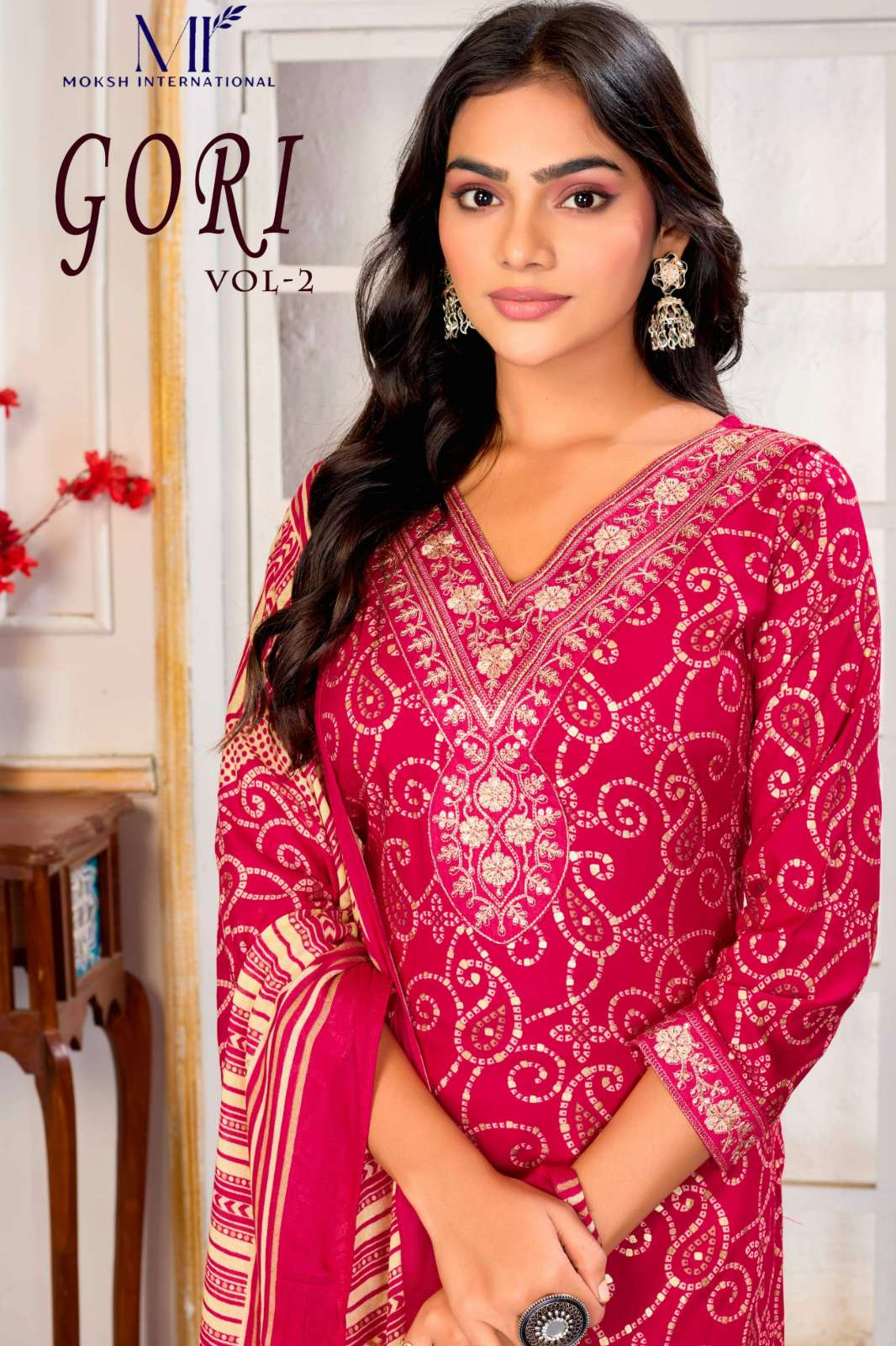 Moksh International GORI VOL 2 Premium Chanderi Straight Suit