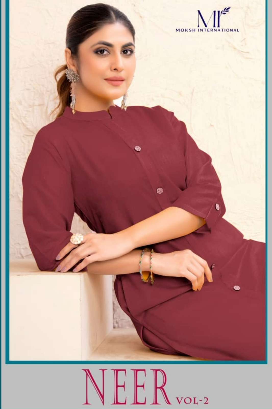 MOKSH INTERNATIONAL NEER VOL 2 05 TO 09 MAGIC COTTON KURTI