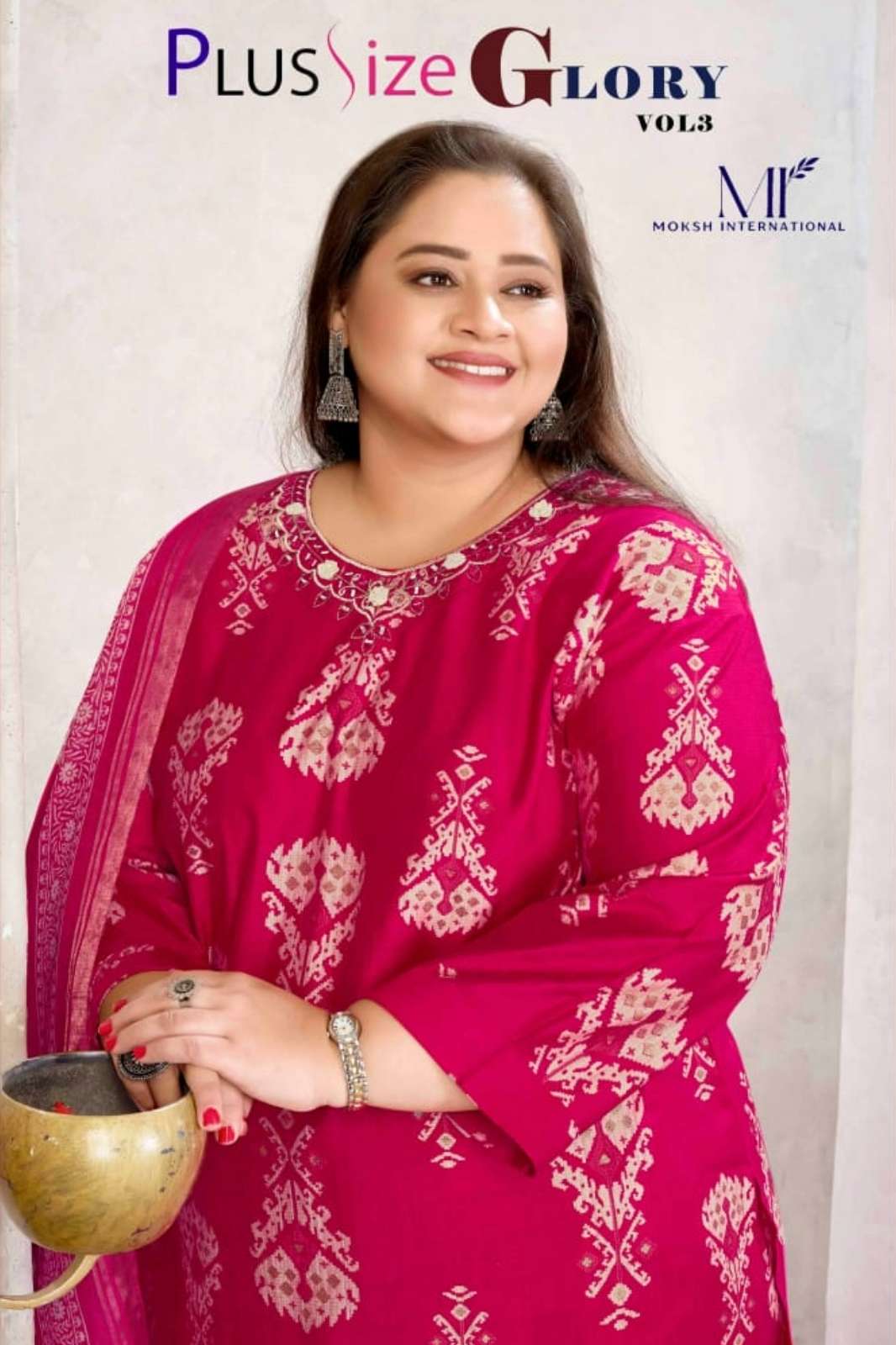 Moksh International Plus Size Glory VOL 3 Premium Lichi Viscose Suit