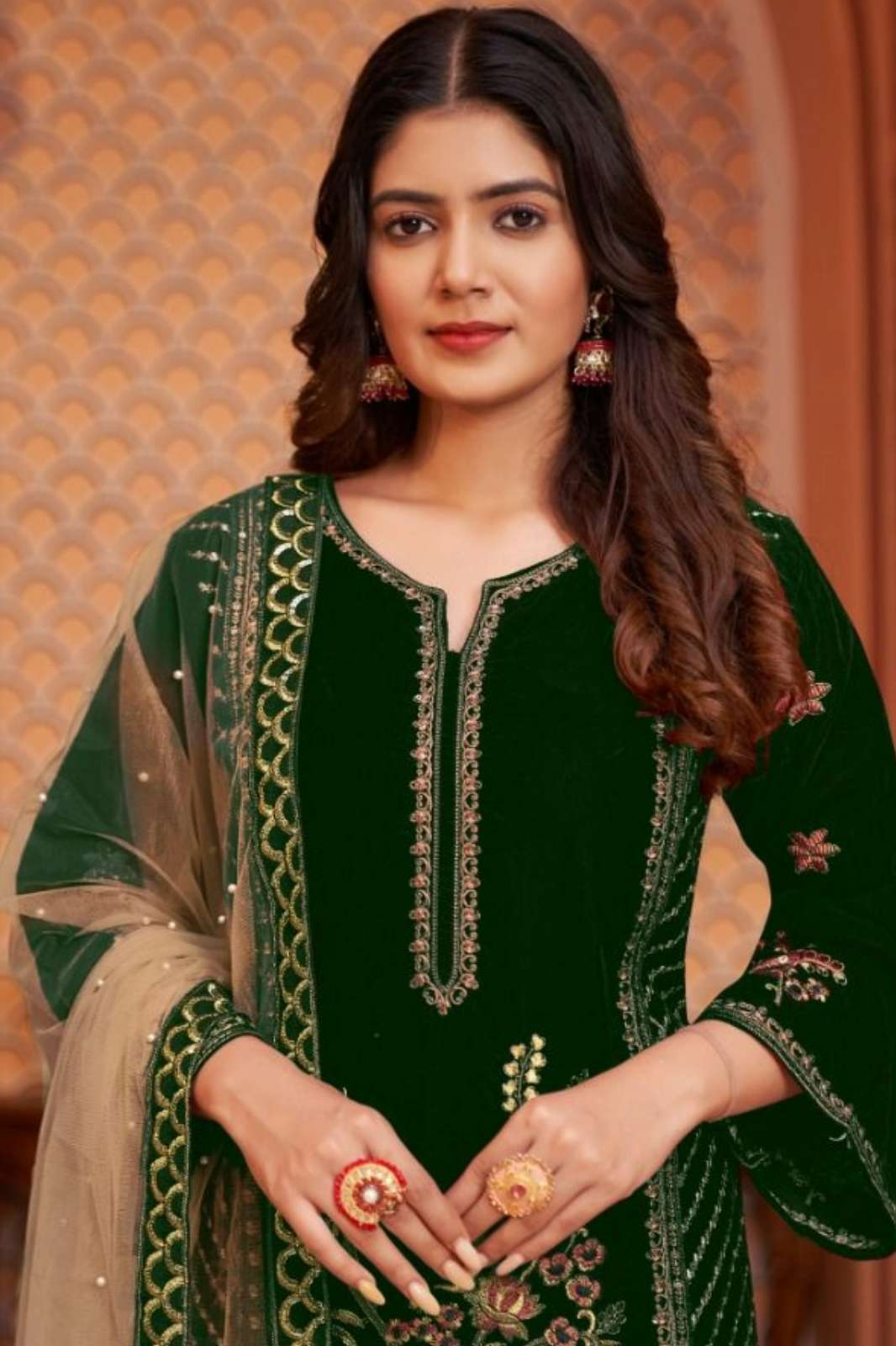 Motifz 368 ABC Velvet Designer Pakistani Salwar Suit