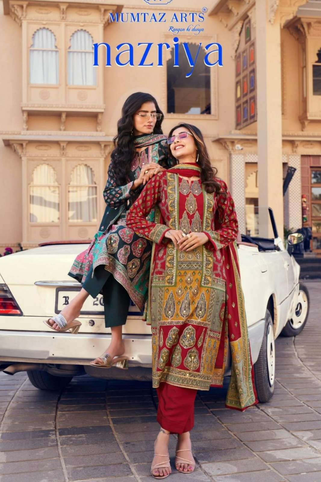 MUMTAZ NAZRIYA PURE MODAL SILK FOIL & HAND WORK PAKISTANI SUIT