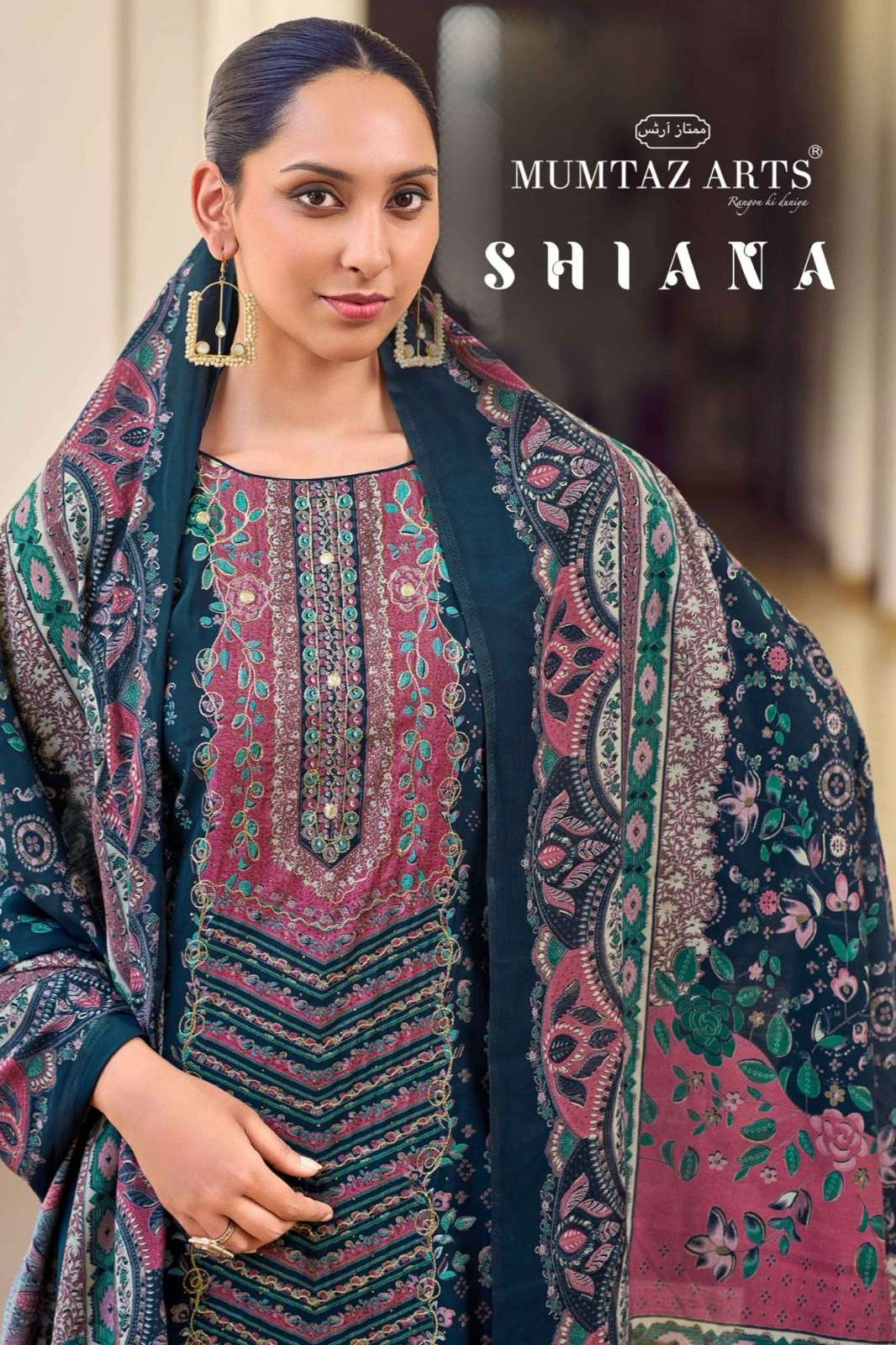MUMTAZ SHIANA PURE MODAL SILK HAND WORK PAKISTANI SUIT