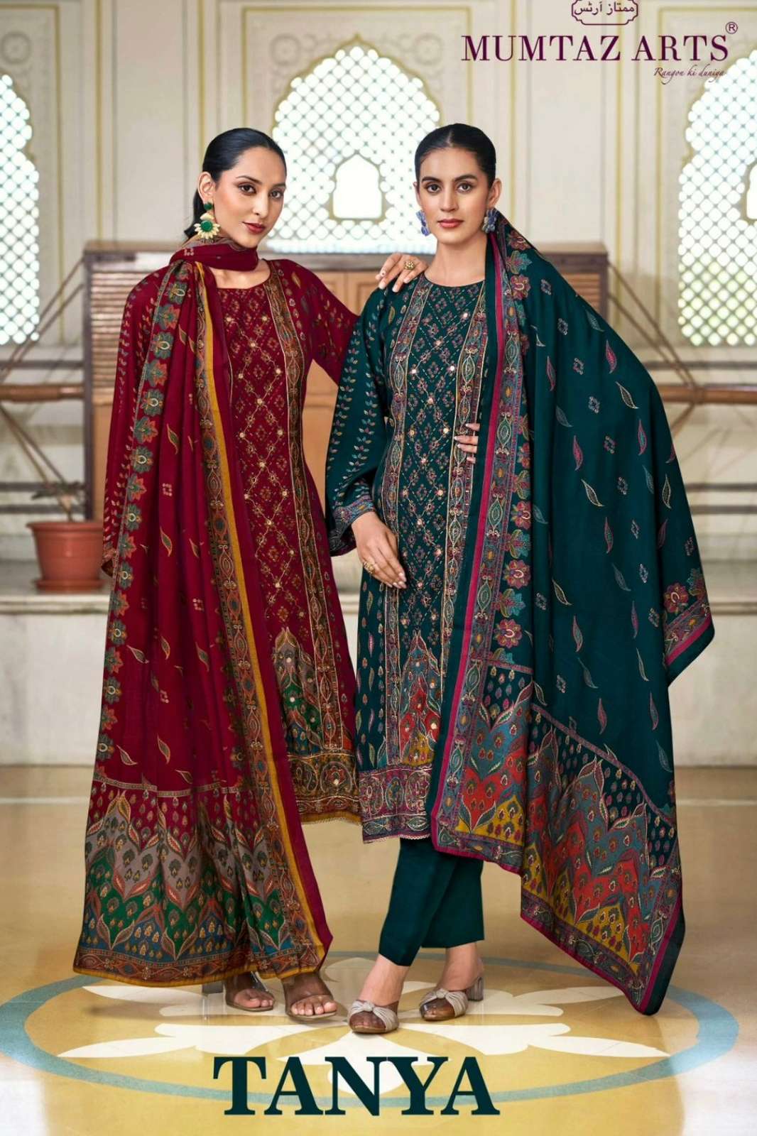 MUMTAZ TANYA PURE MODAL SILK HAND WORK PAKISTANI SUIT