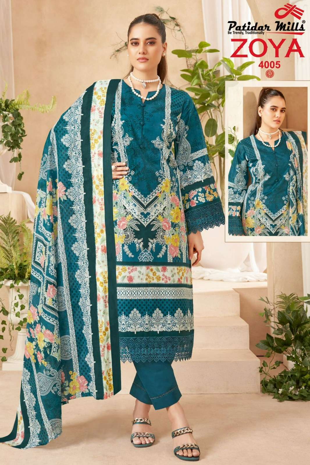 PATIDAR MILLS ZOYA VOL 4 Pure Cotton Beautiful Printed Pakistani Suit 