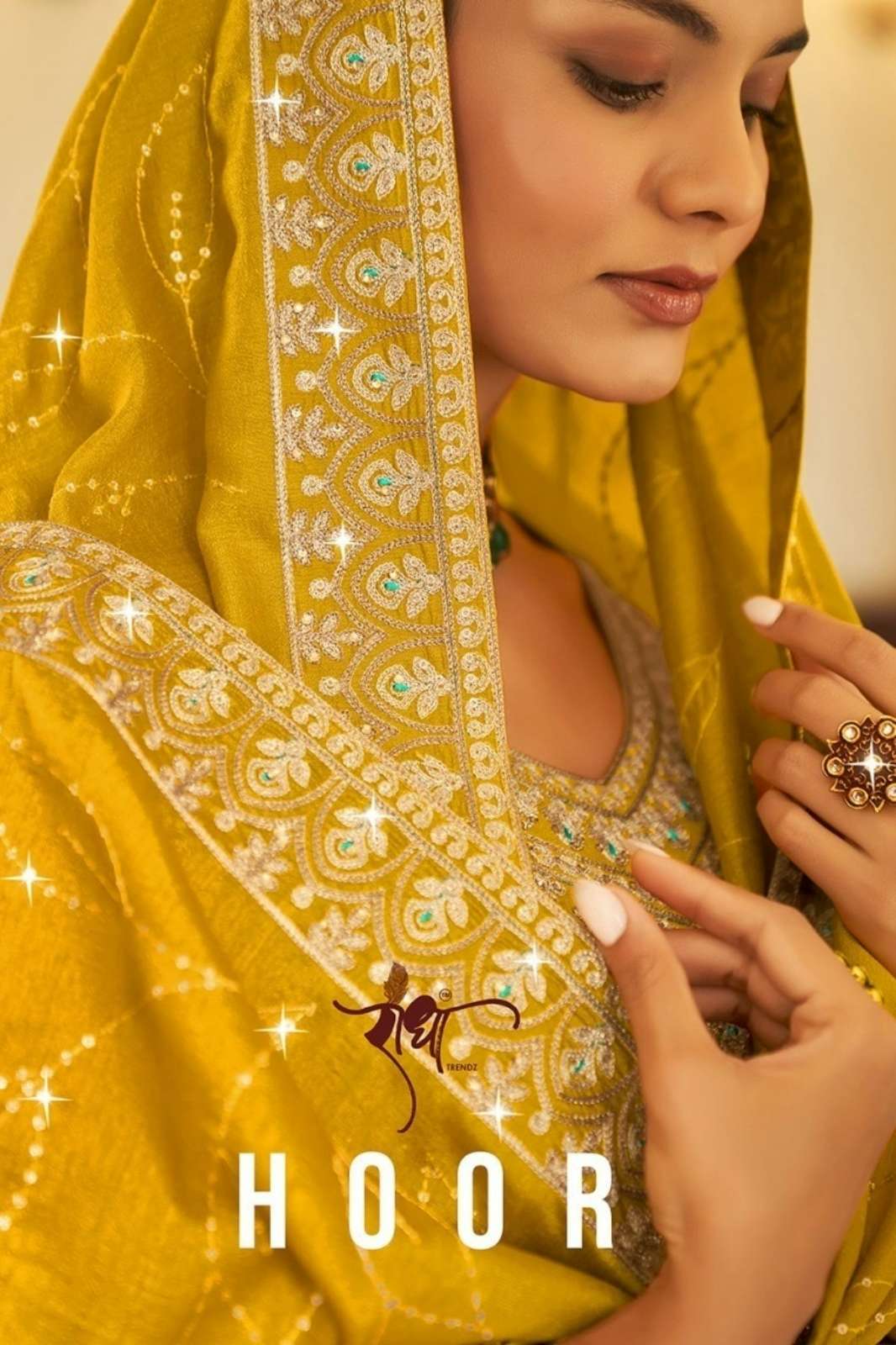 Radha Trendz HOOR Pure Vichitra Embroidered Party Wear Suit