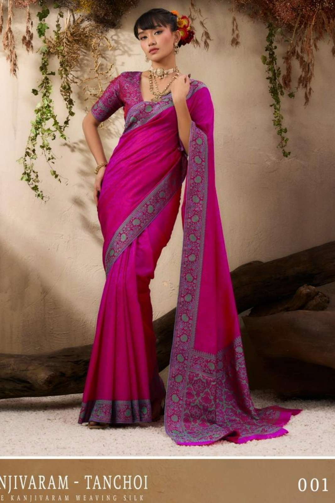 Rajtex Kanjivaram Tanchoi 001 TO 006 Pure Kanjivaram Weaving Silk Saree