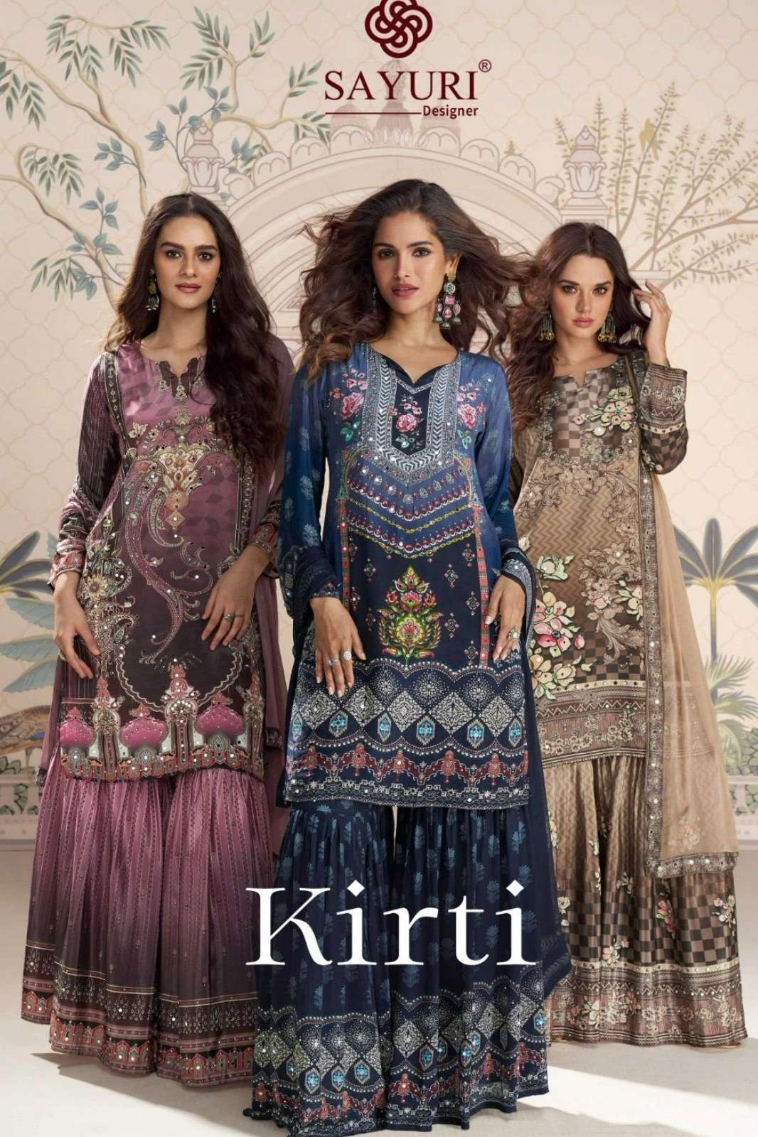 SAYURI KIRTI READY TO WEAR PREMIUM REAL CREPE SILK EMBROIDERED SUIT
