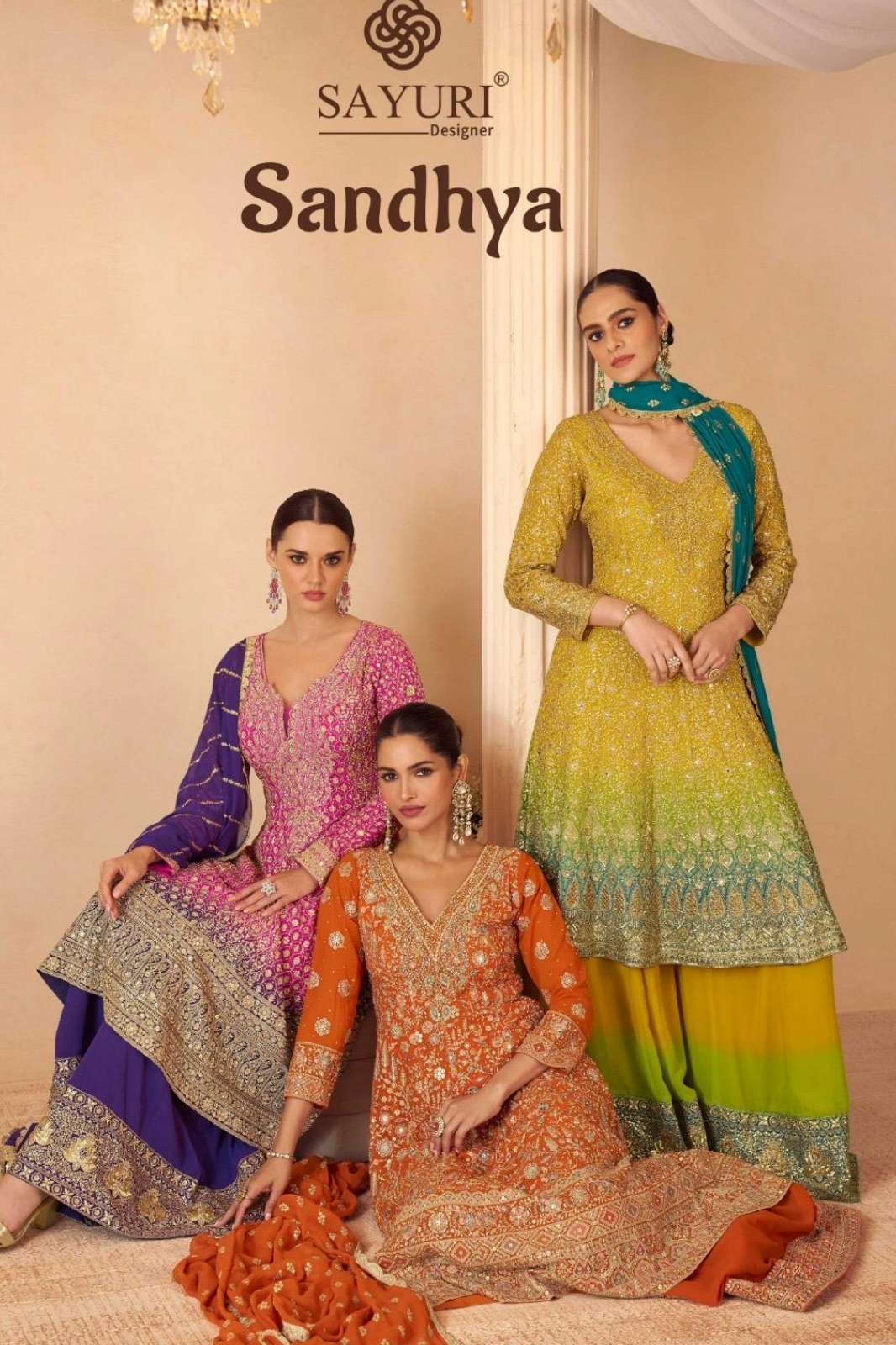 SAYURI SANDHYA READY TO WEAR PREMIUM REAL GEORGETTE EMBROIDERY WORK SUIT